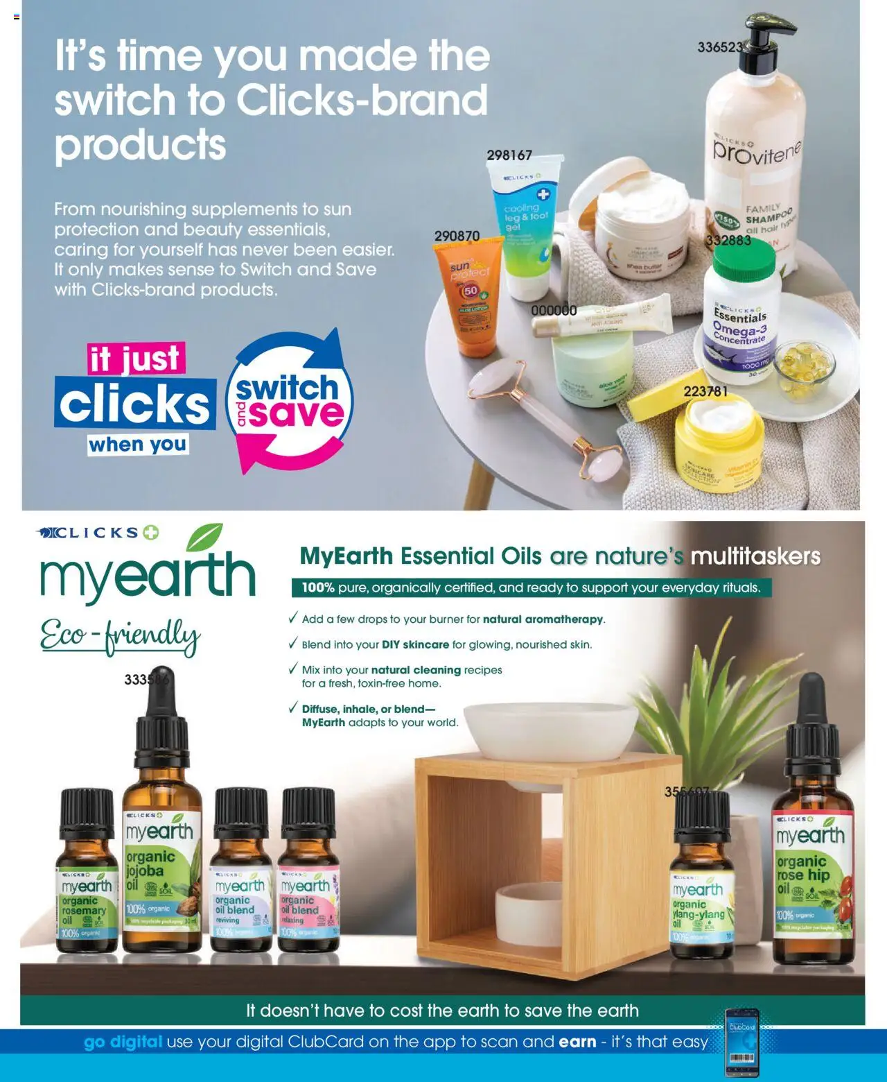 New Clicks catalogue – valid from 09.09.2025 | Page: 14 | Products: Butter, Switch, Shampoo, Supplements