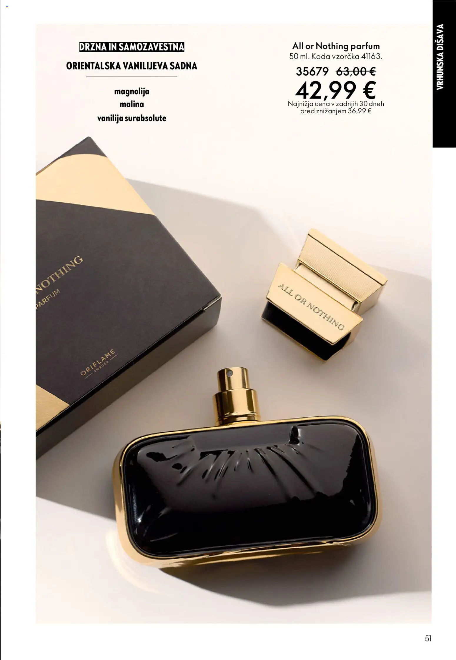 Novi Oriflame katalog ponudbe – veljaven od 19.11.2025 | Stran: 51 | Izdelki: Parfum, Disava