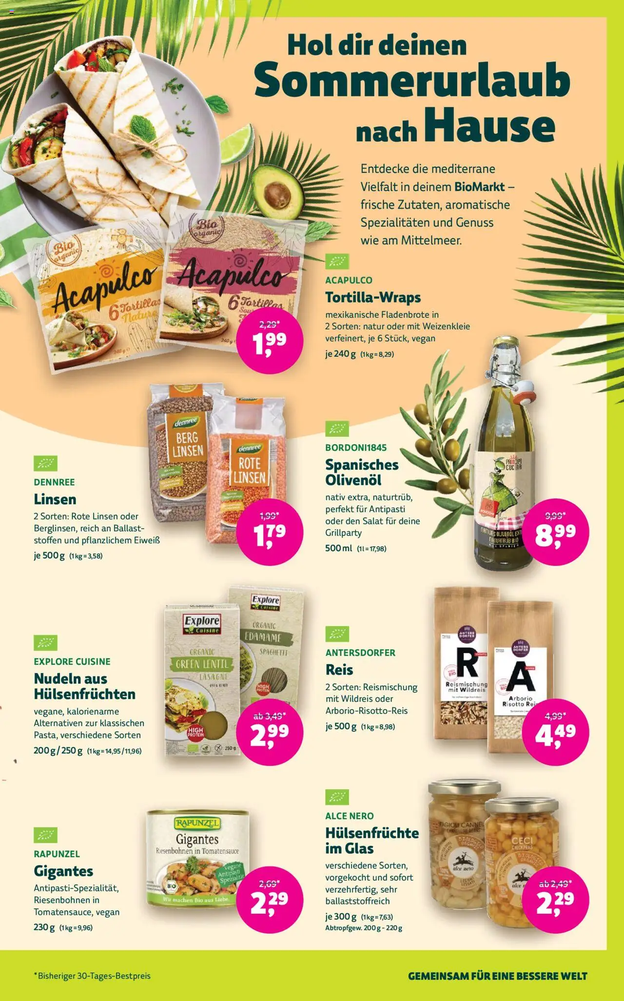 BioMarkt Prospekt - gültig ab dem 13.08.2025 | Seite: 7 | Produkte: Olivenol, Reis, Nudeln, Salat