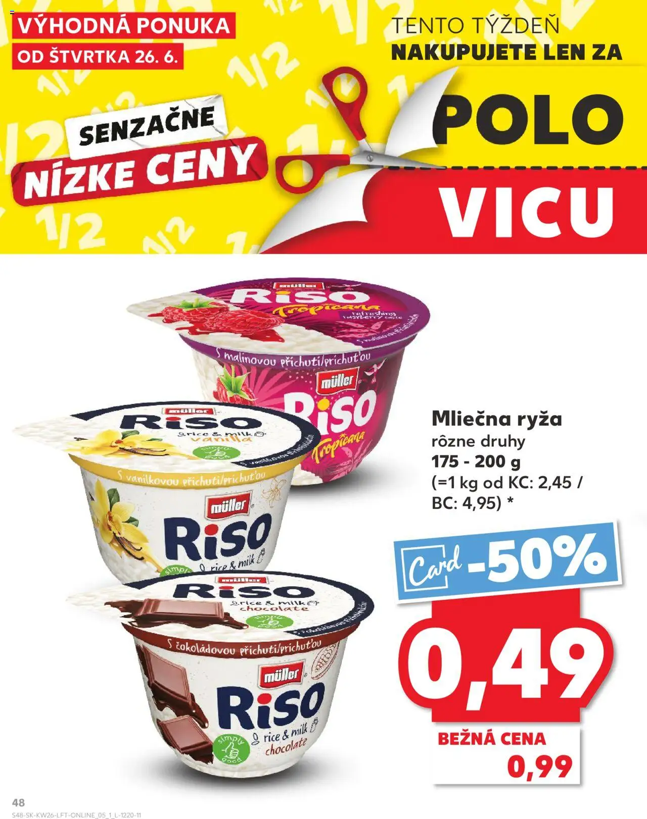 Nové Kaufland akcie – leták je platný od 26.06.2025 | Strana: 48 | Produkty: Ryža