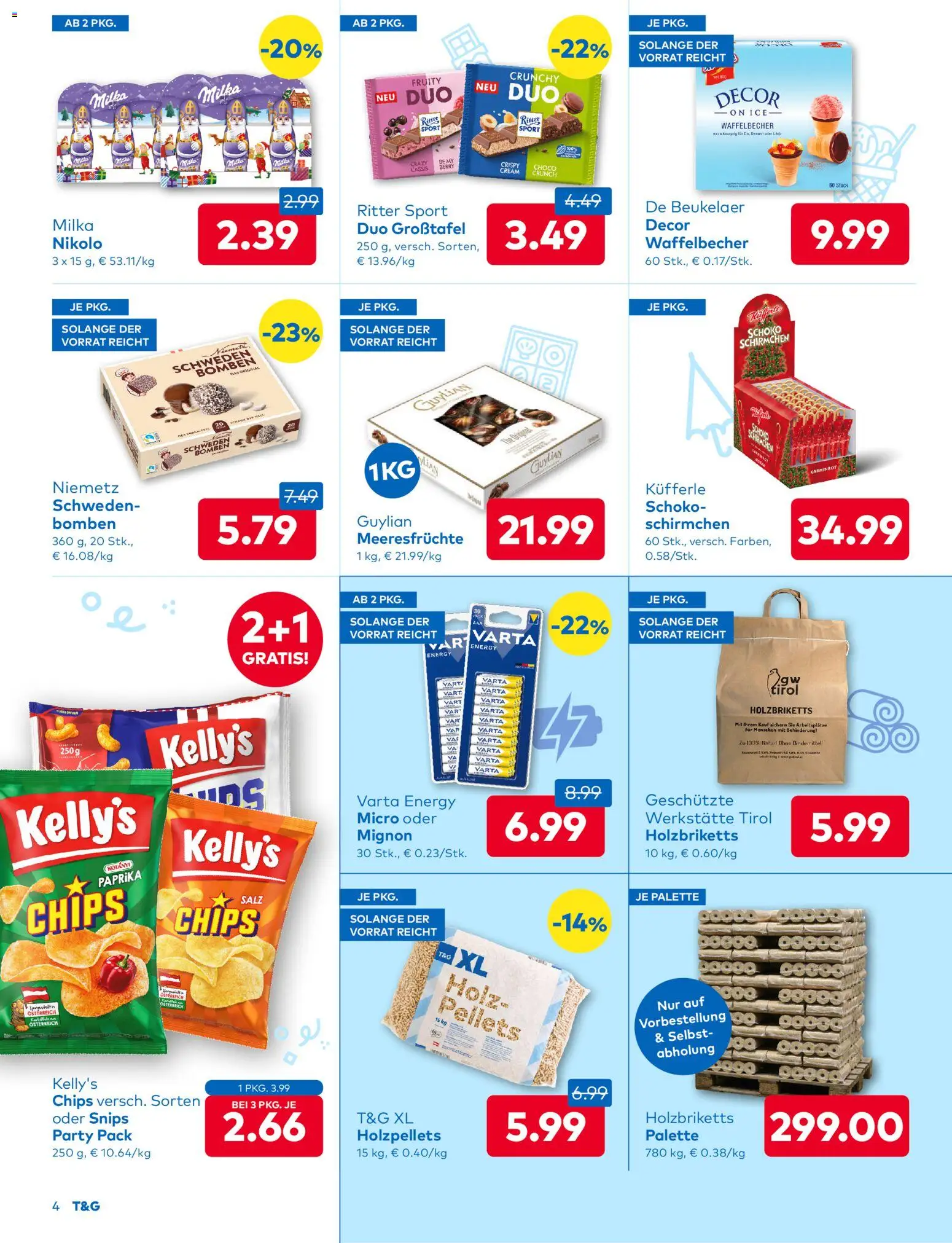 T&G - Steiermark gültig ab 20.11.2025 | Seite: 4 | Produkte: Chips, Salz, Meeresfrüchte
