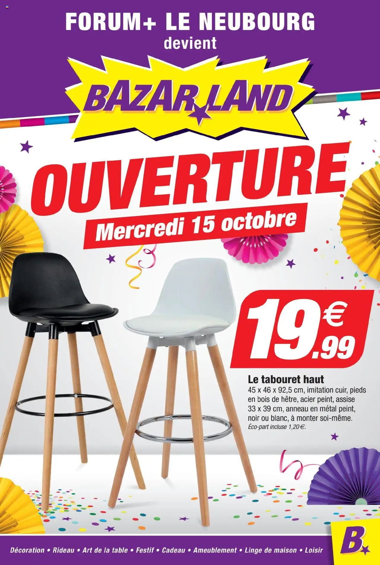 {H1} | Page: 1 | Produits: Le tabouret, Table