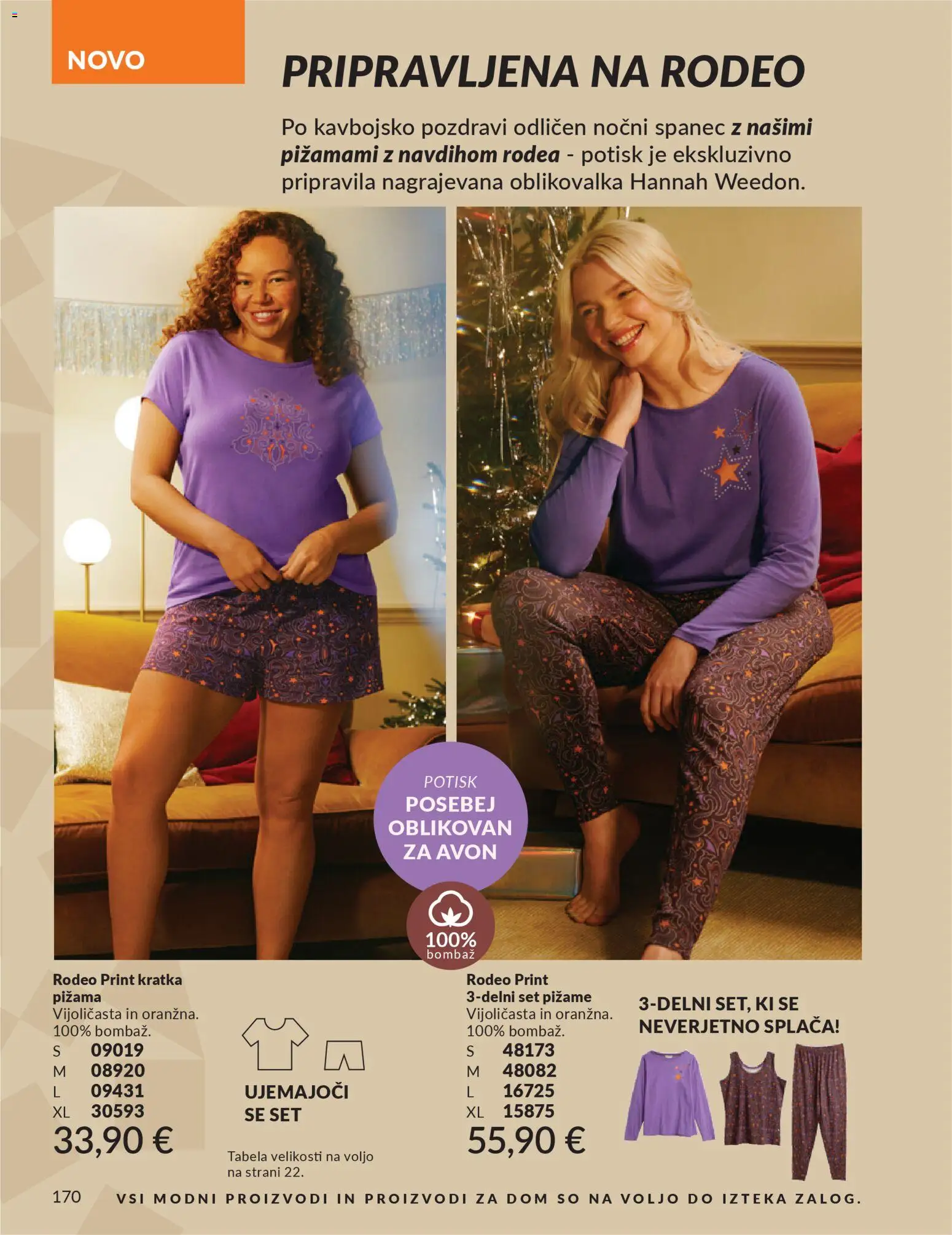 Novi Avon katalog ponudbe – veljaven od 01.10.2025 | Stran: 170 | Izdelki: Pižama