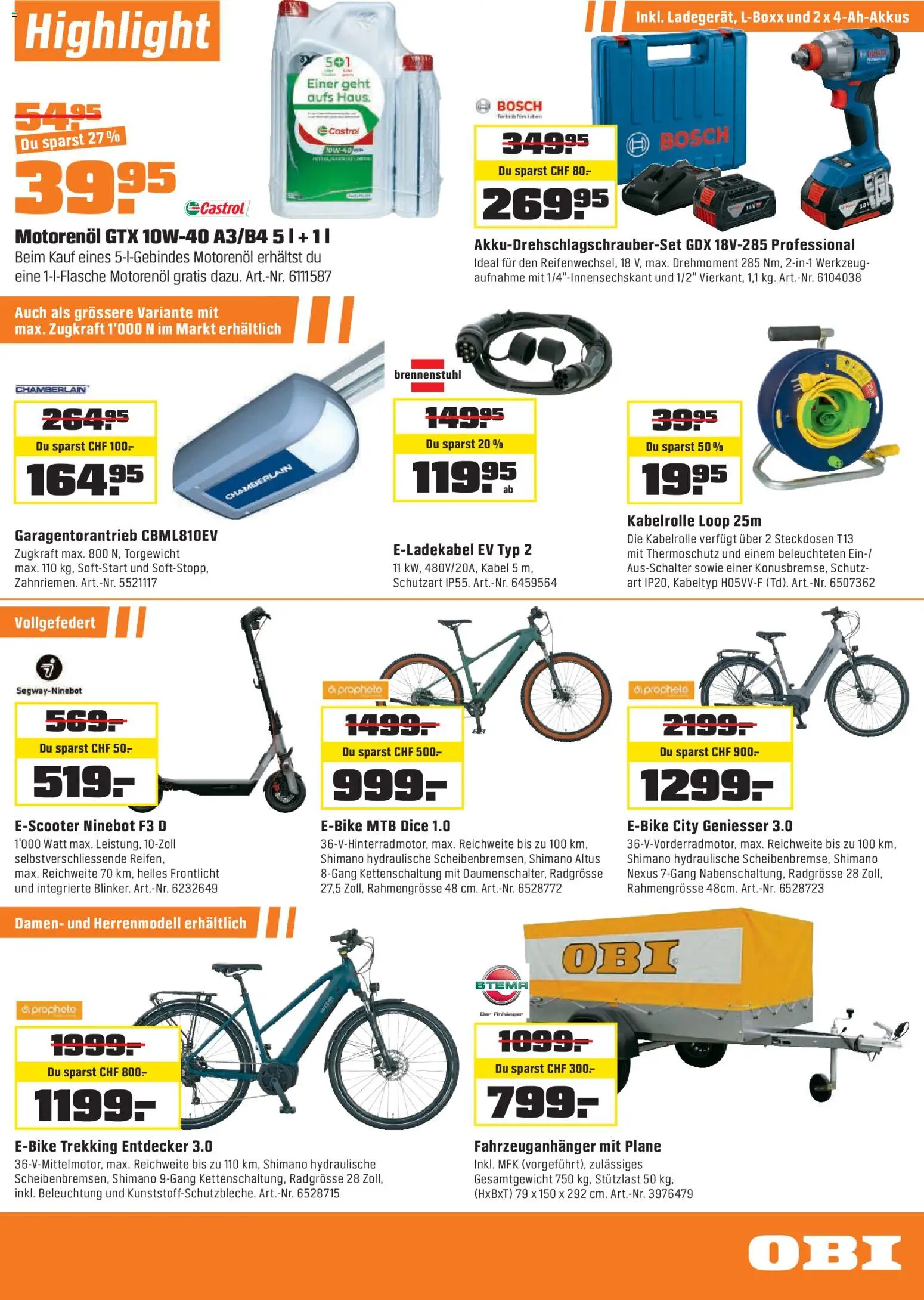 OBI - ALLES MACHBAR MIT OBI – gültig ab 28.02.2026 | Seite: 15 | Produkte: Kabel, Bosch
