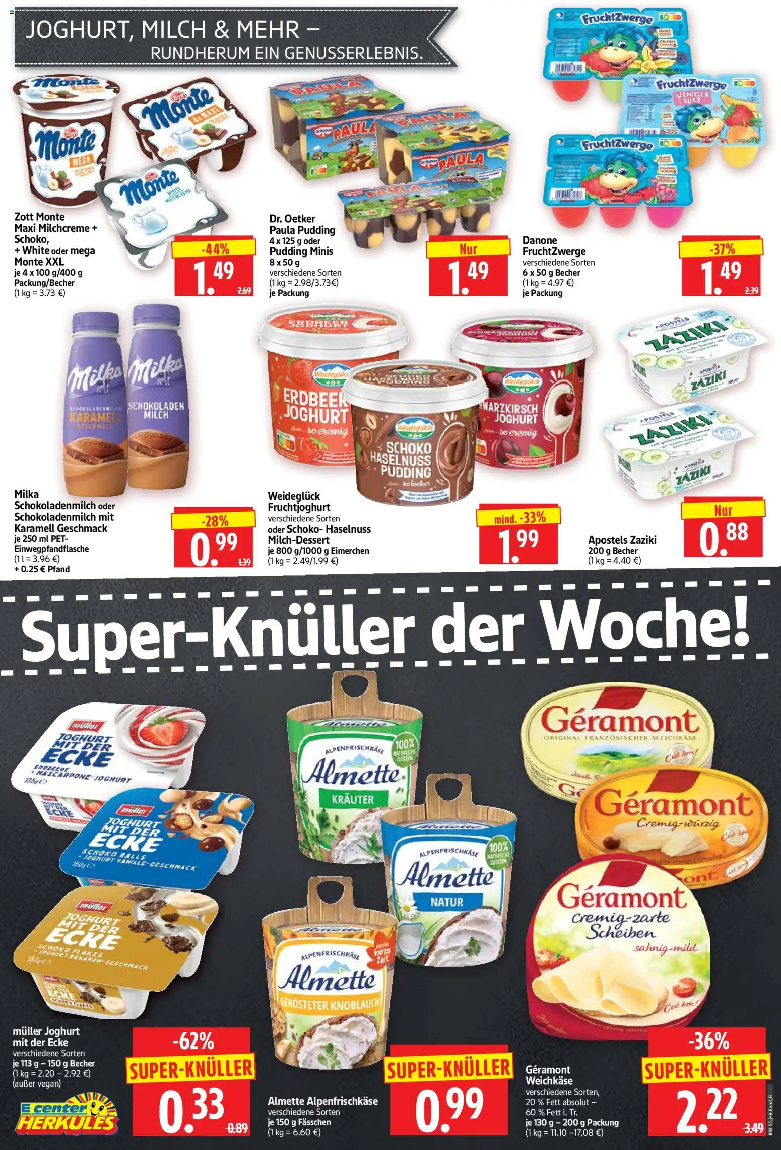 HERKULES Prospekt 	 – gültig ab 08.12.2025 | Seite: 8 | Produkte: Almette, Joghurt, Fruchtzwerge, Fruchtjoghurt
