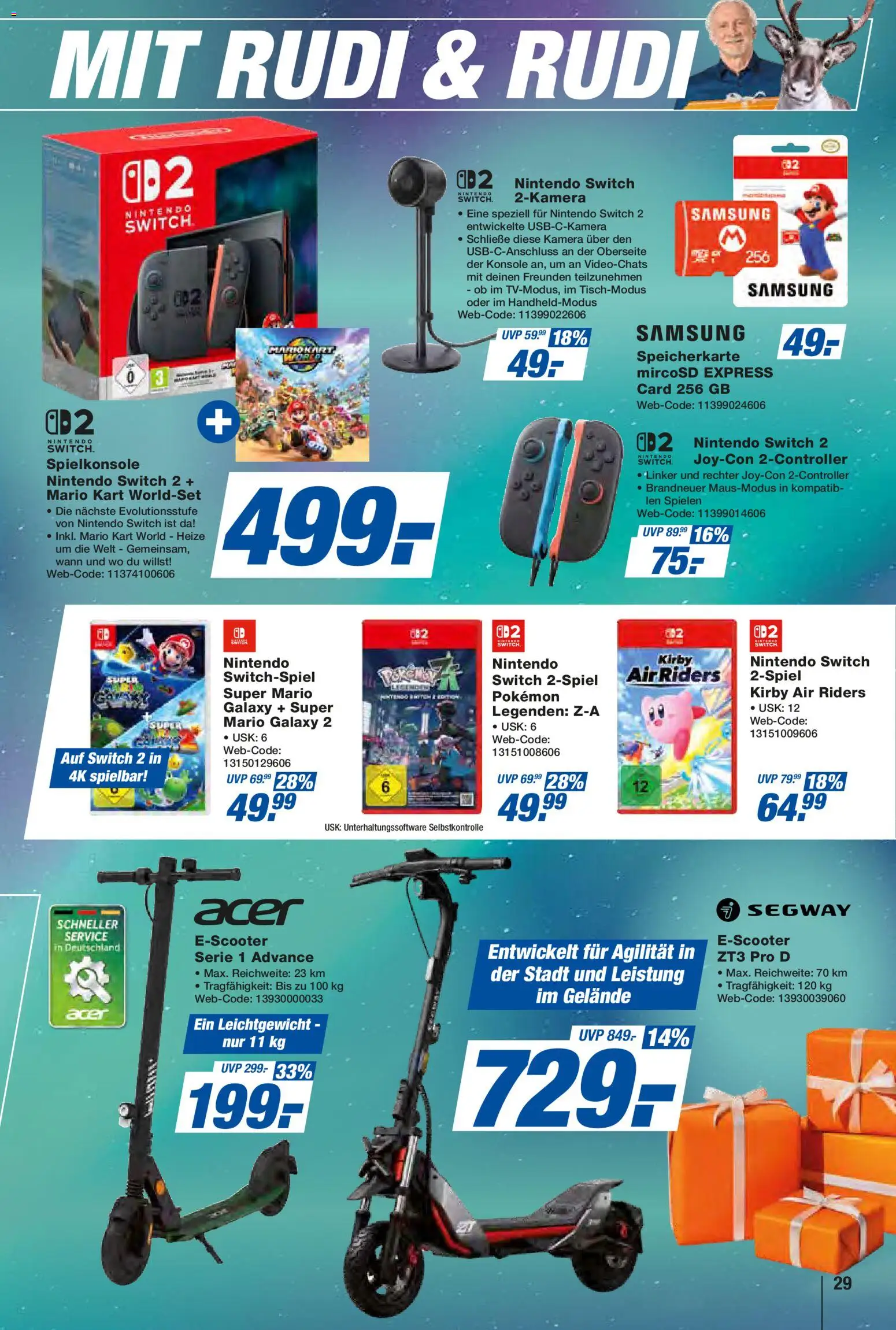 Expert  Aktuelle Beilage – gültig ab 05.12.2025 | Seite: 29 | Produkte: Kamera, Spielkonsole, Speicherkarte, Samsung