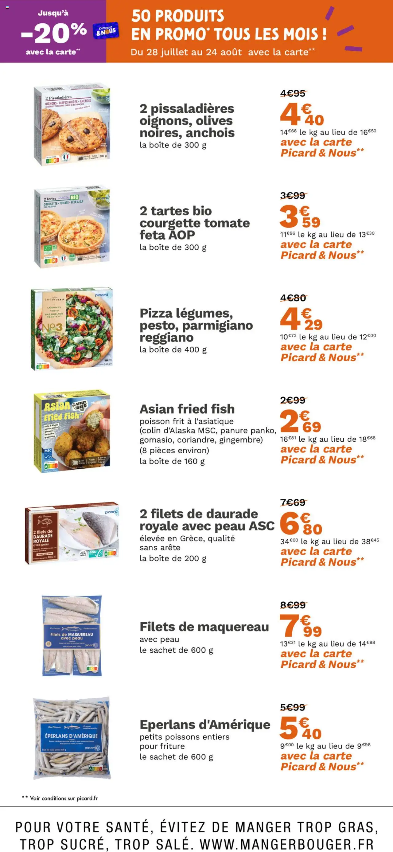  | Page: 3 | Produits: Olives, Daurade, Pizza, Poisson