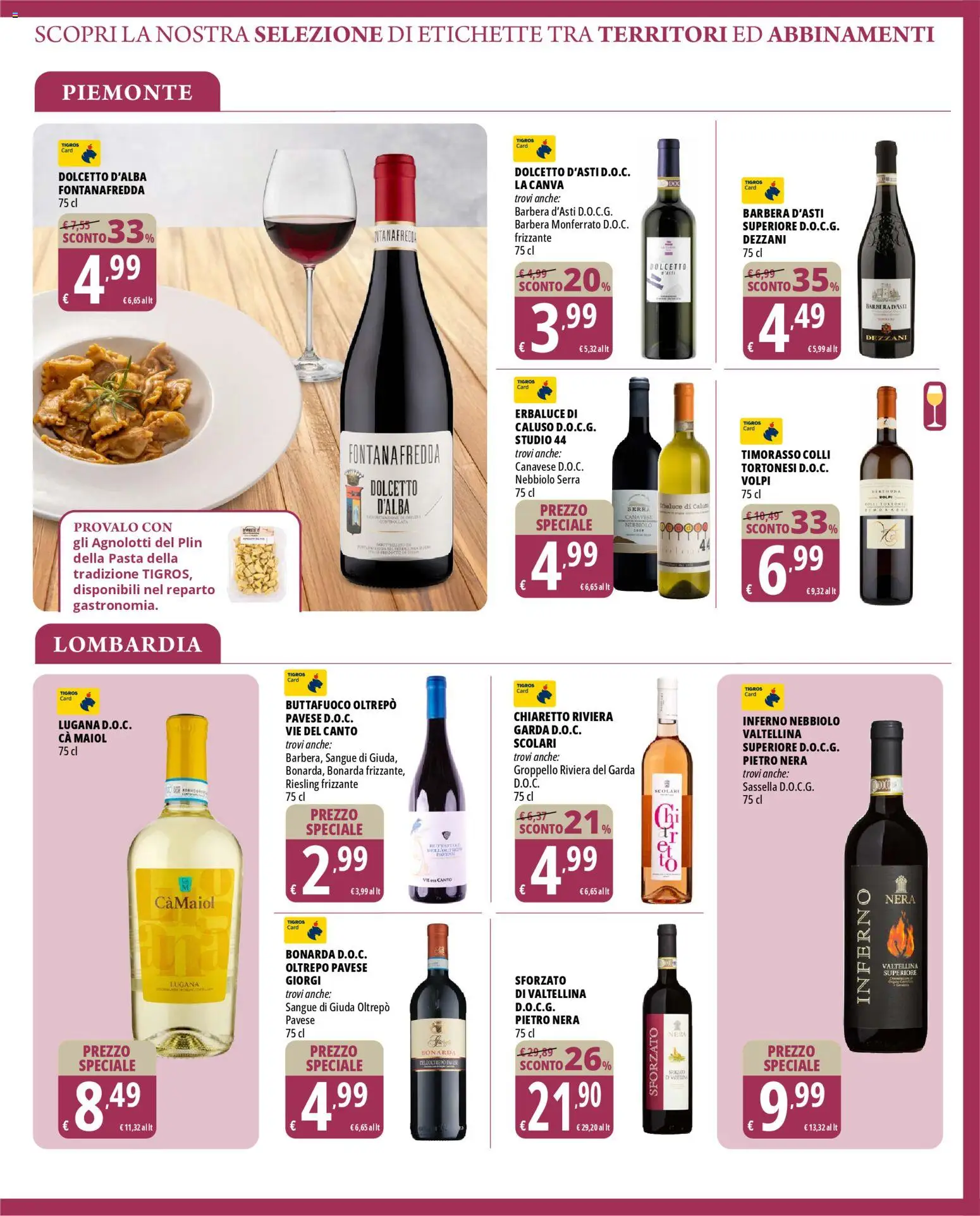 Volantino Tigros del 10.03.2026 | Pagina: 21 | Prodotti: Pasta