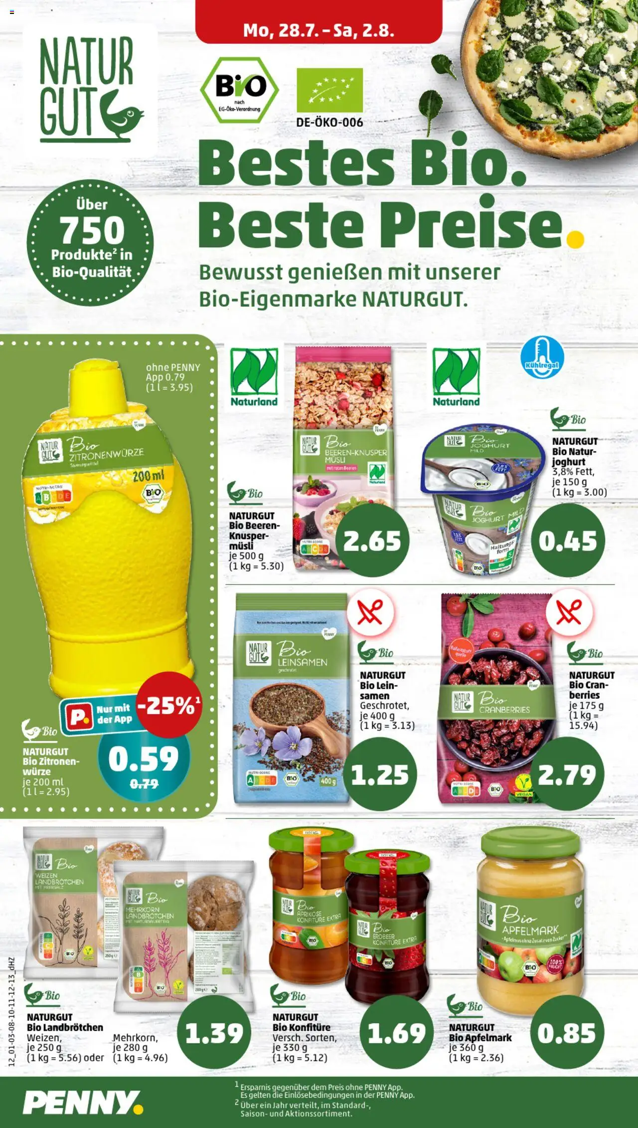 Penny Prospekt 	 - gültig ab dem 28.07.2025 | Seite: 12 | Produkte: Musli, Joghurt, Zitronen