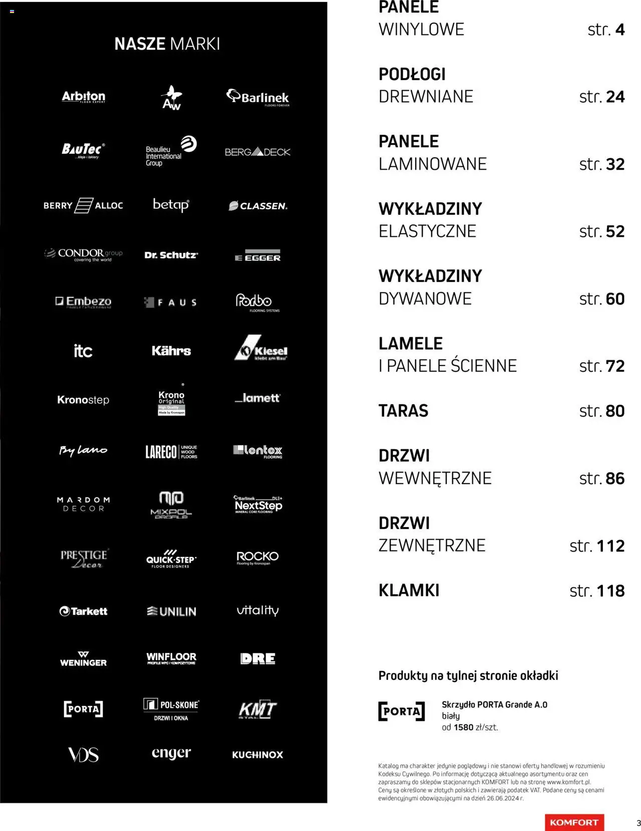 Komfort Gazetka - Katalog Podłogi I Drzwi od 26.06.2024 | Strona: 3