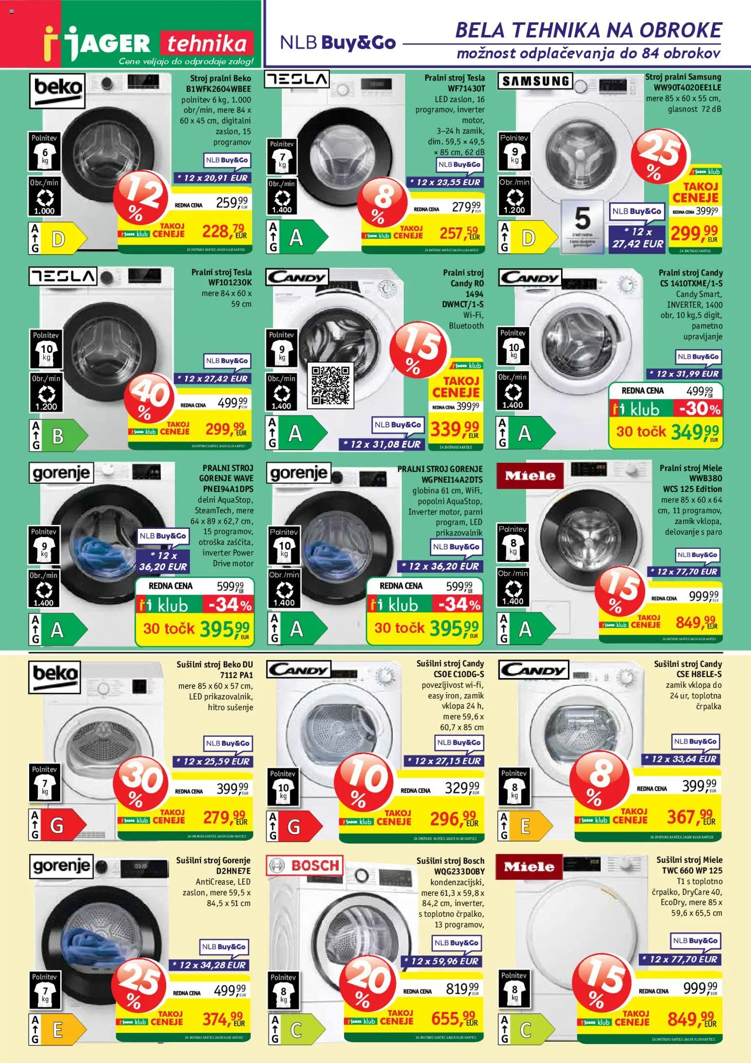 Novi Jager katalog ponudbe – veljaven od 26.11.2025 | Stran: 11 | Izdelki: Črpalka, Pralni stroj, Susilni stroj