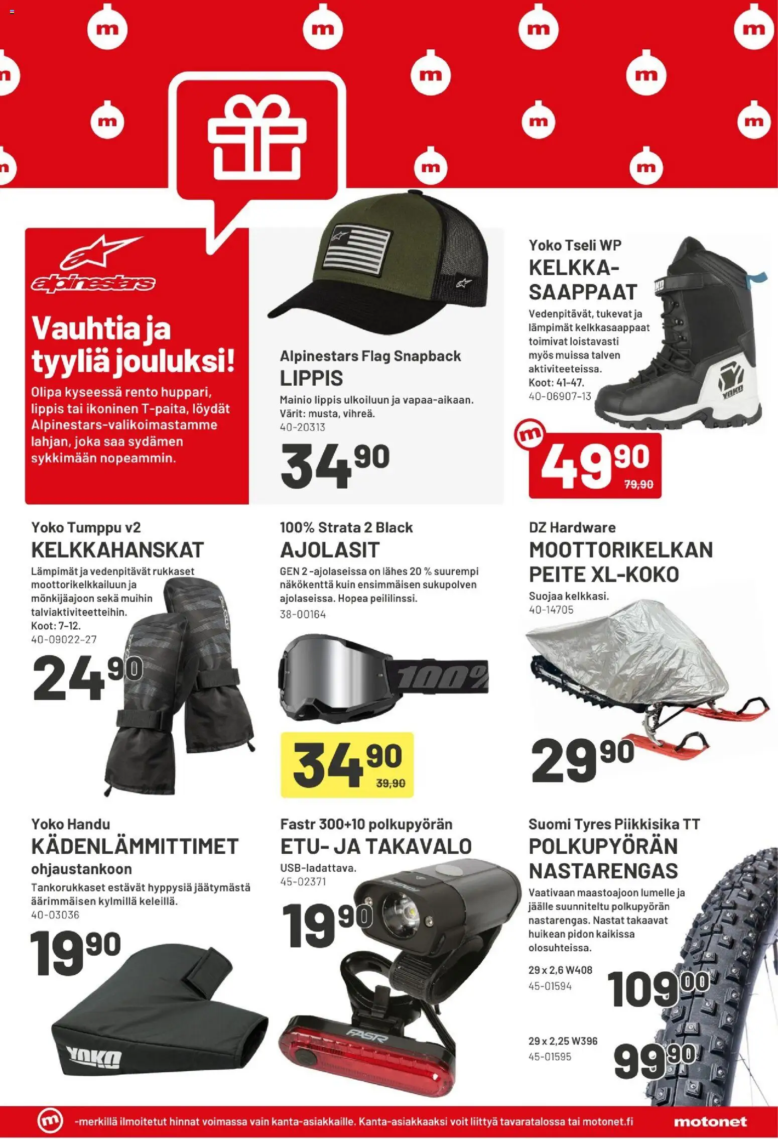 Motonet tarjoukset – voimassa 03.12.2025 alkaen | Sivu: 15 | Tuotteet: Saappaat, Lippis