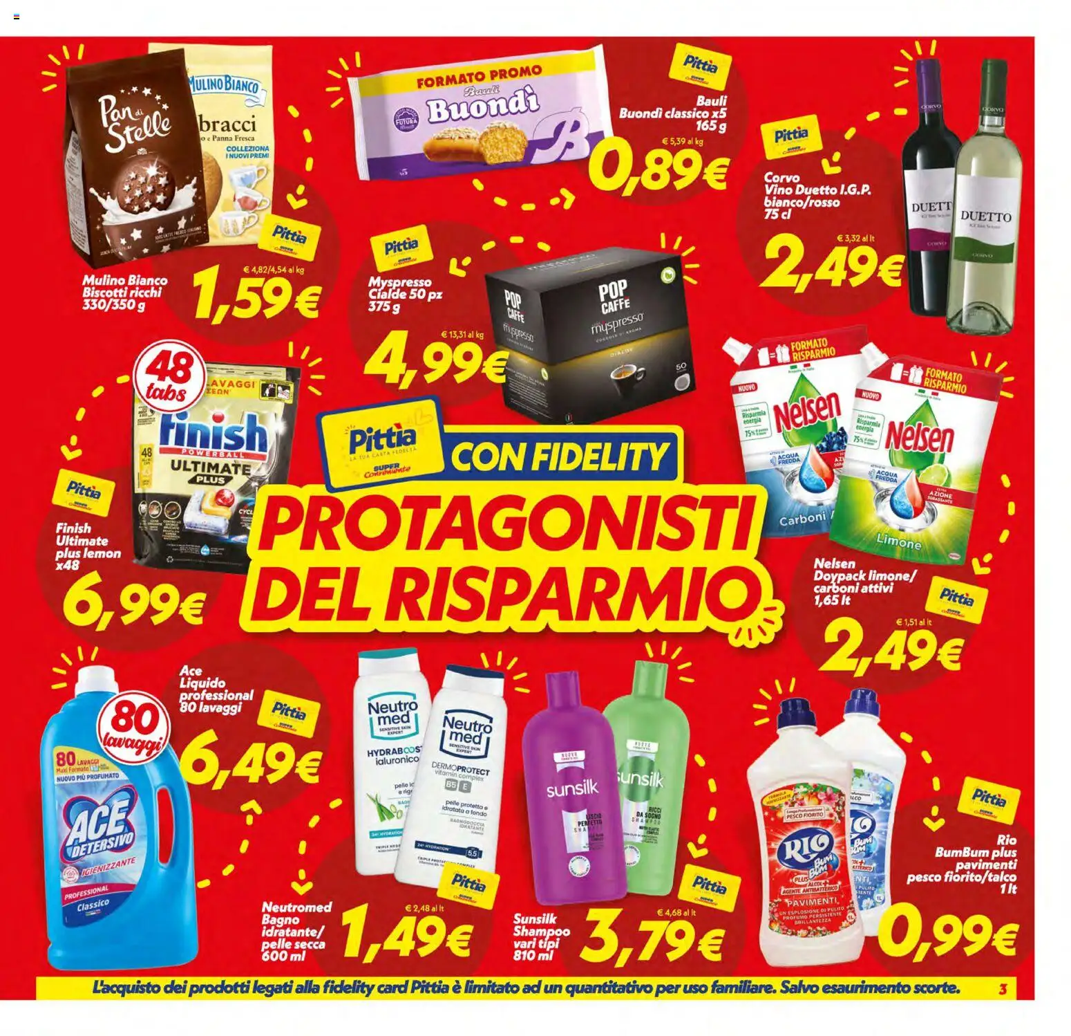 Volantino SuperConveniente del 17.03.2026 | Pagina: 3 | Prodotti: Shampoo, Caffè, Panna, Bagno