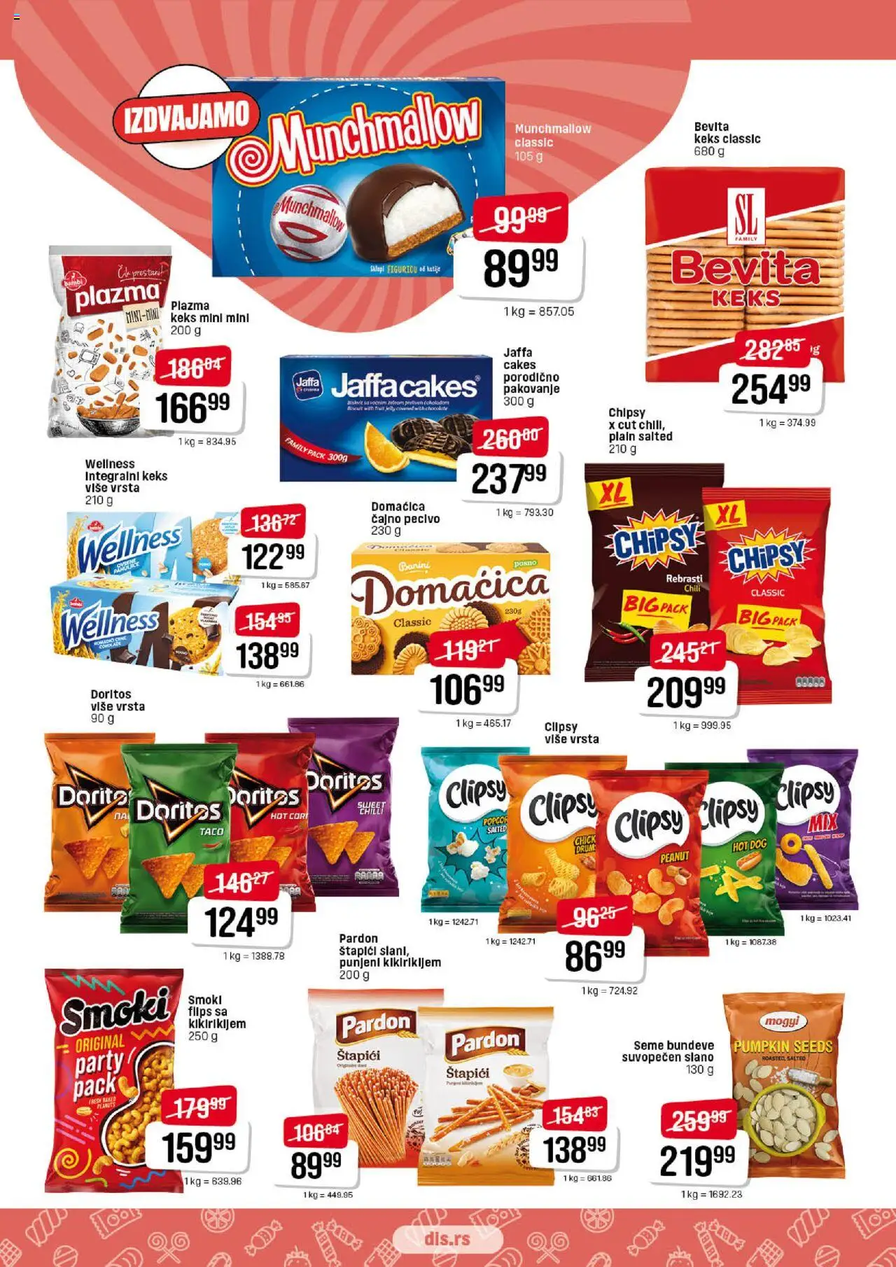 Super DIS katalog - važi od 25.09.2025 | Strana: 11 | Proizvode: Munchmallow, Plazma, Domaćica, Hot dog