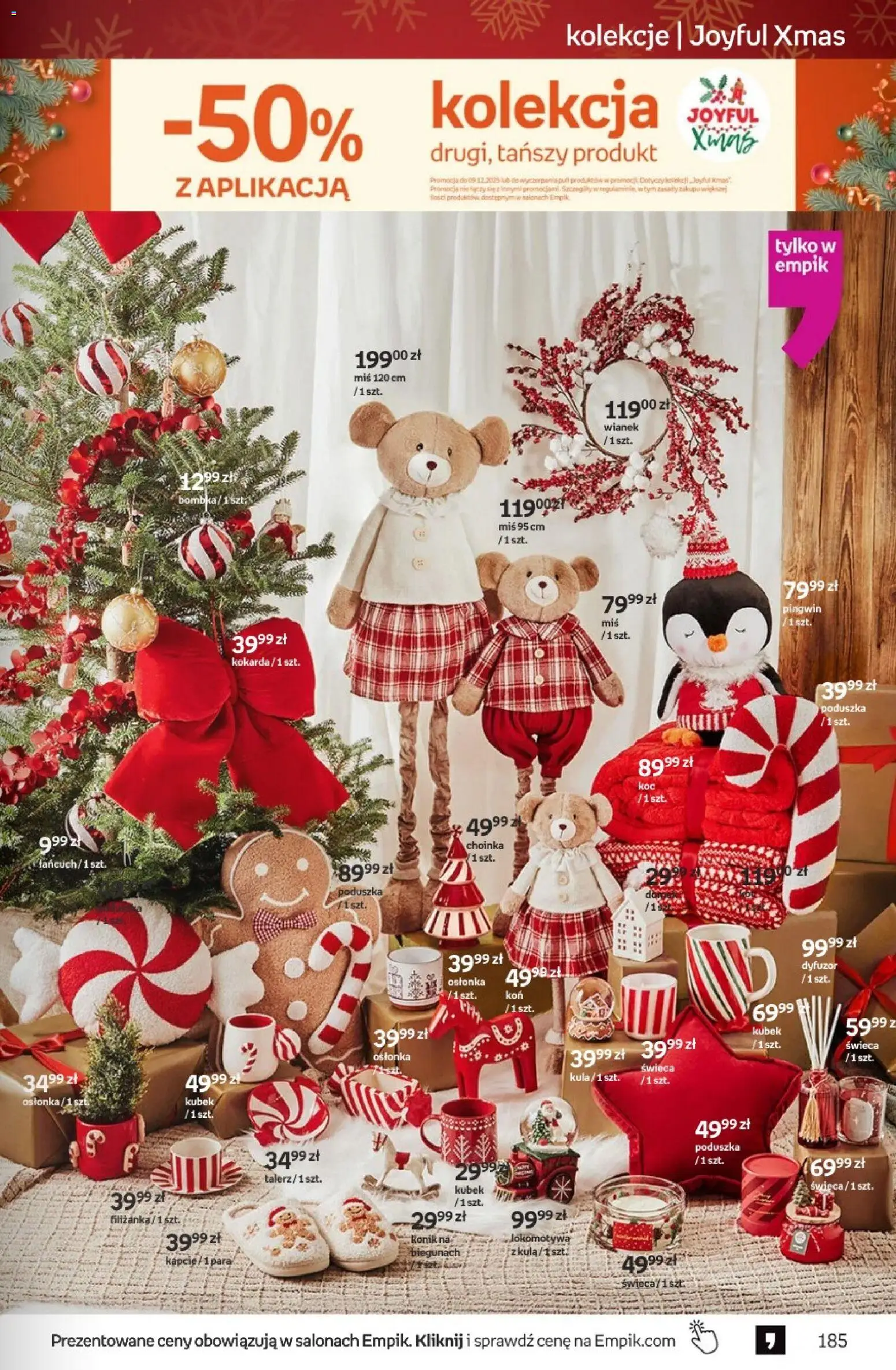 Empik Black Friday od 26.11.2025 | Strona: 185 | Produkty: Choinka, Poduszka