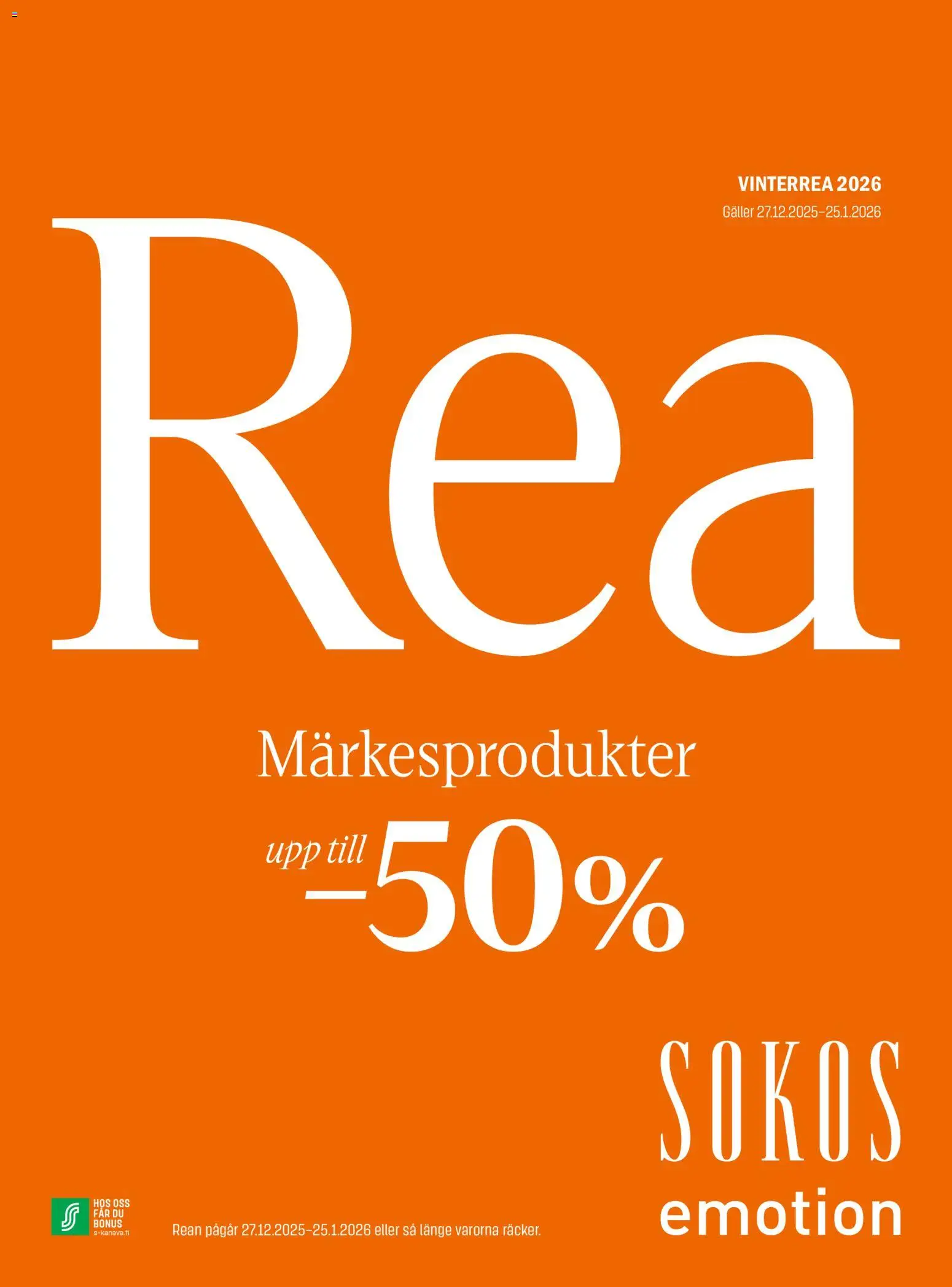 Sokos - Tarjoukset - Emotion – voimassa 27.12.2025 alkaen | Sivu: 1