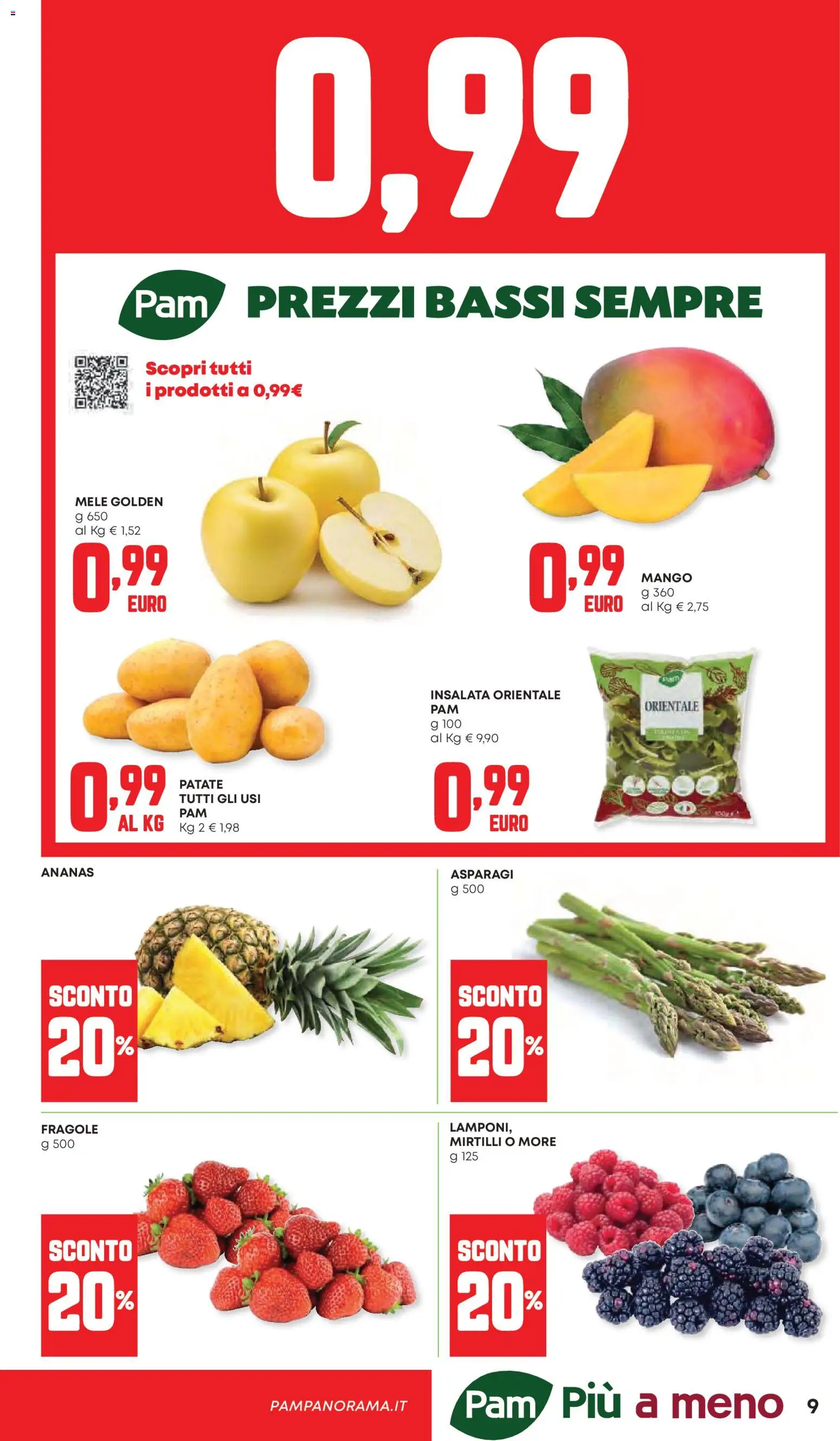 Volantino Panorama del 23.04.2026 | Pagina: 9 | Prodotti: Mele, Mango, Ananas, Mirtilli