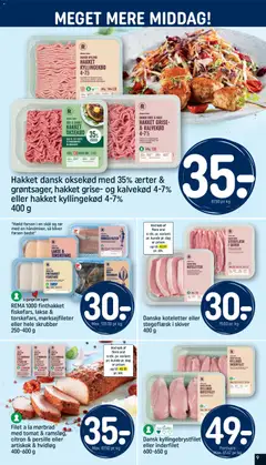 FILET A LA MØRBRAD ARTISKOK & HVIDLØG, Filet a la mørbrad med tomat & ramsløg, citron & persille eller artiskok & hvidløg 400-600 g gyldig fra 02.01.2026 | Side: 9 | Produkter: Kyllingekød, Oksekød, Ærter, Carpete