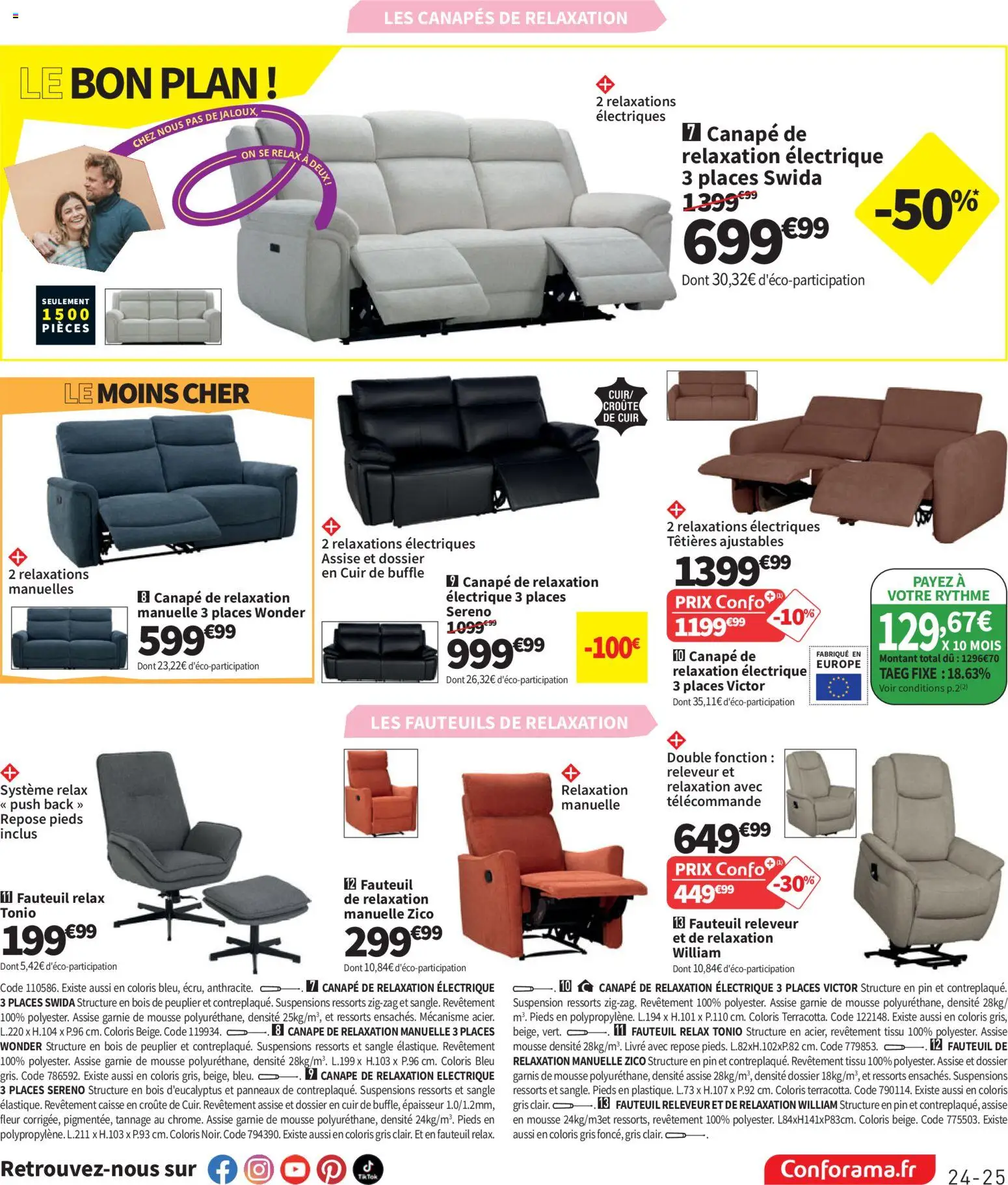 {H1} | Page: 25 | Produits: Mousse, Canapé, Télécommande, Livre