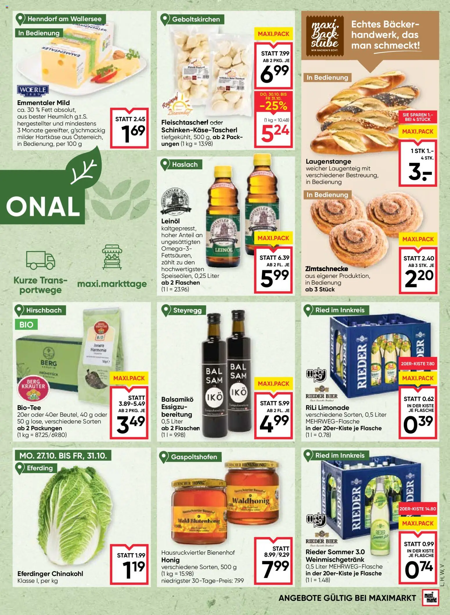 Maximarkt Flugblatt gültig ab 30.10.2025 | Seite: 7 | Produkte: Chinakohl, Bier