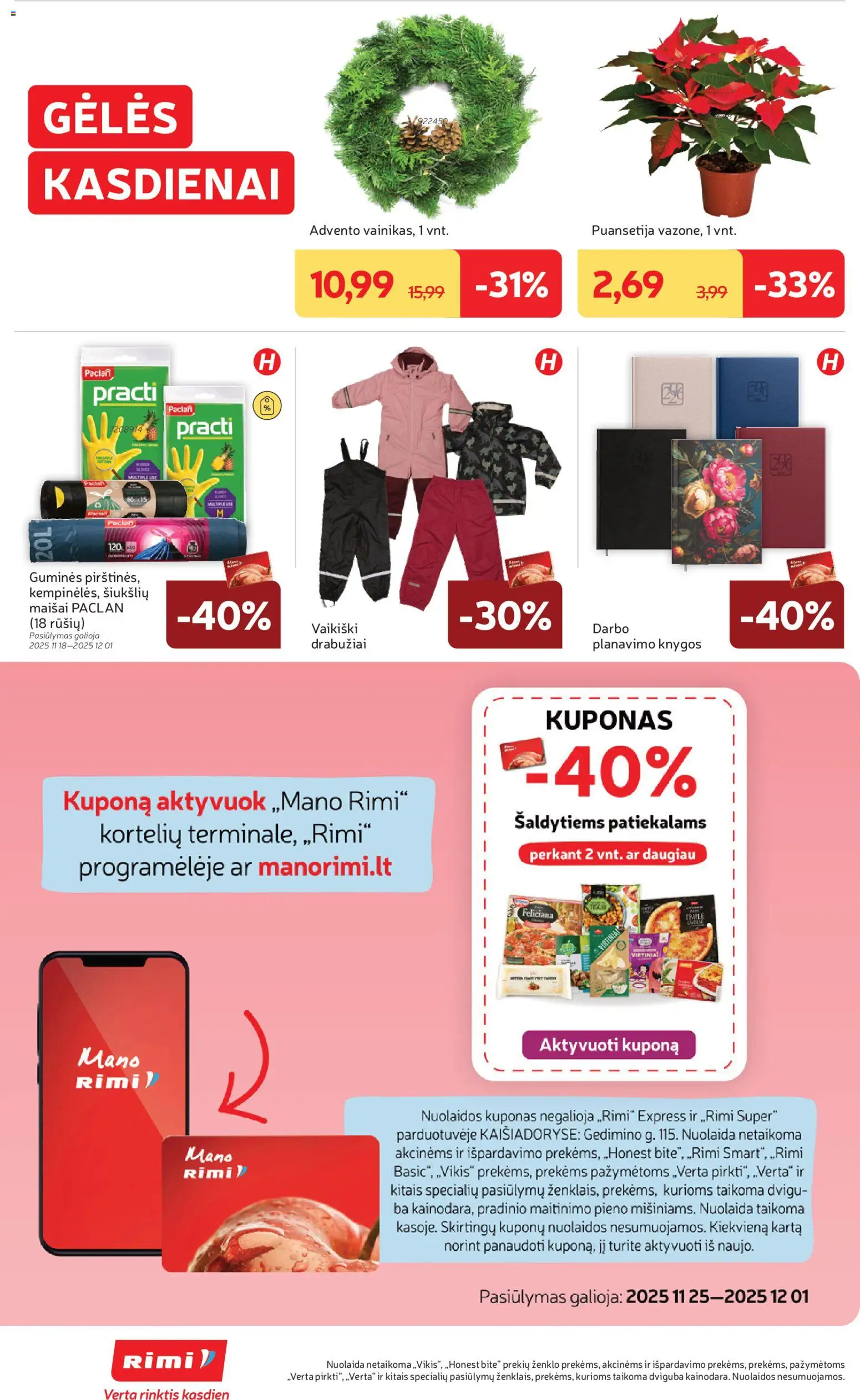 Rimi akcijos nuo 25.11.2025 | Puslapis: 34 | Prekių: Drabužiai