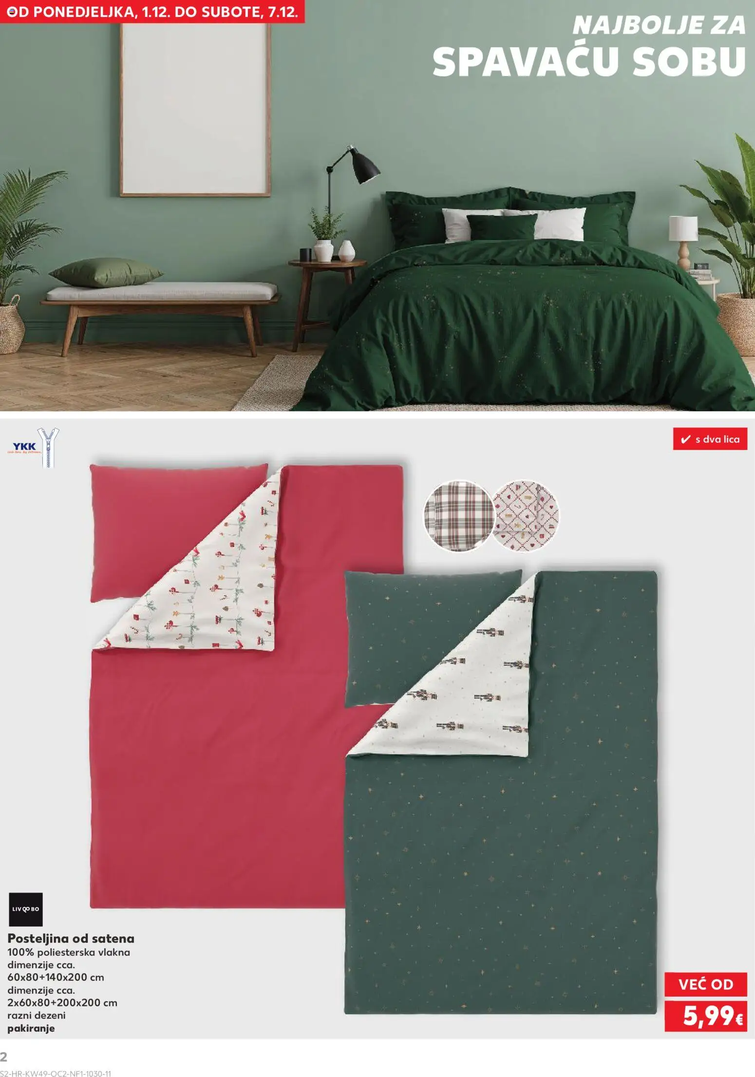 Kaufland katalog | vrijedi od 03.12.2025 | Stranica: 2 | Proizvodi: Posteljina