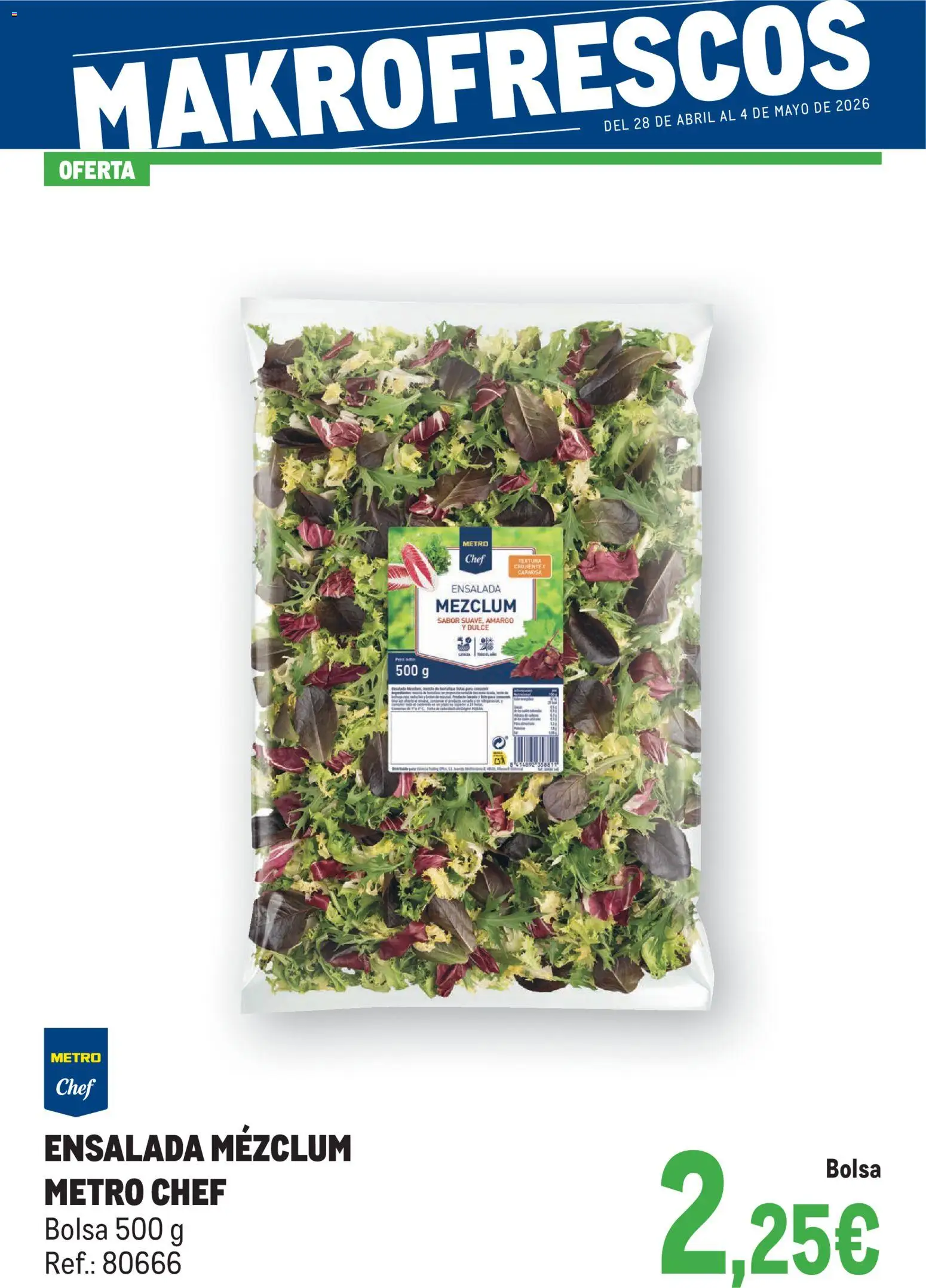 Makro Fresco Península │ válido desde el 28.04.2026 | Página: 1 | Productos: Ensalada, Bolsa