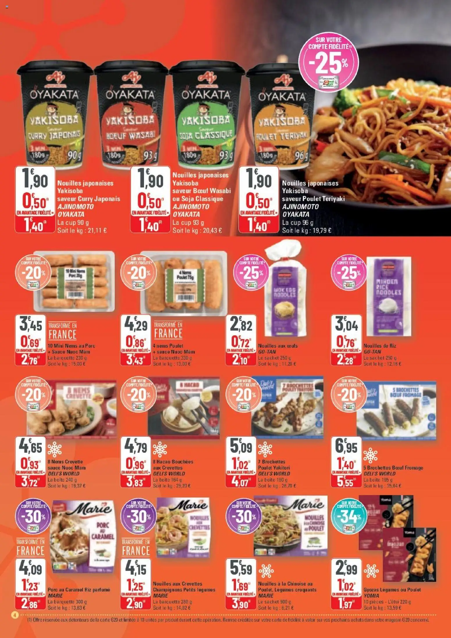 {H1} | Page: 4 | Produits: Crevette, Crevettes, Wasabi, Porc