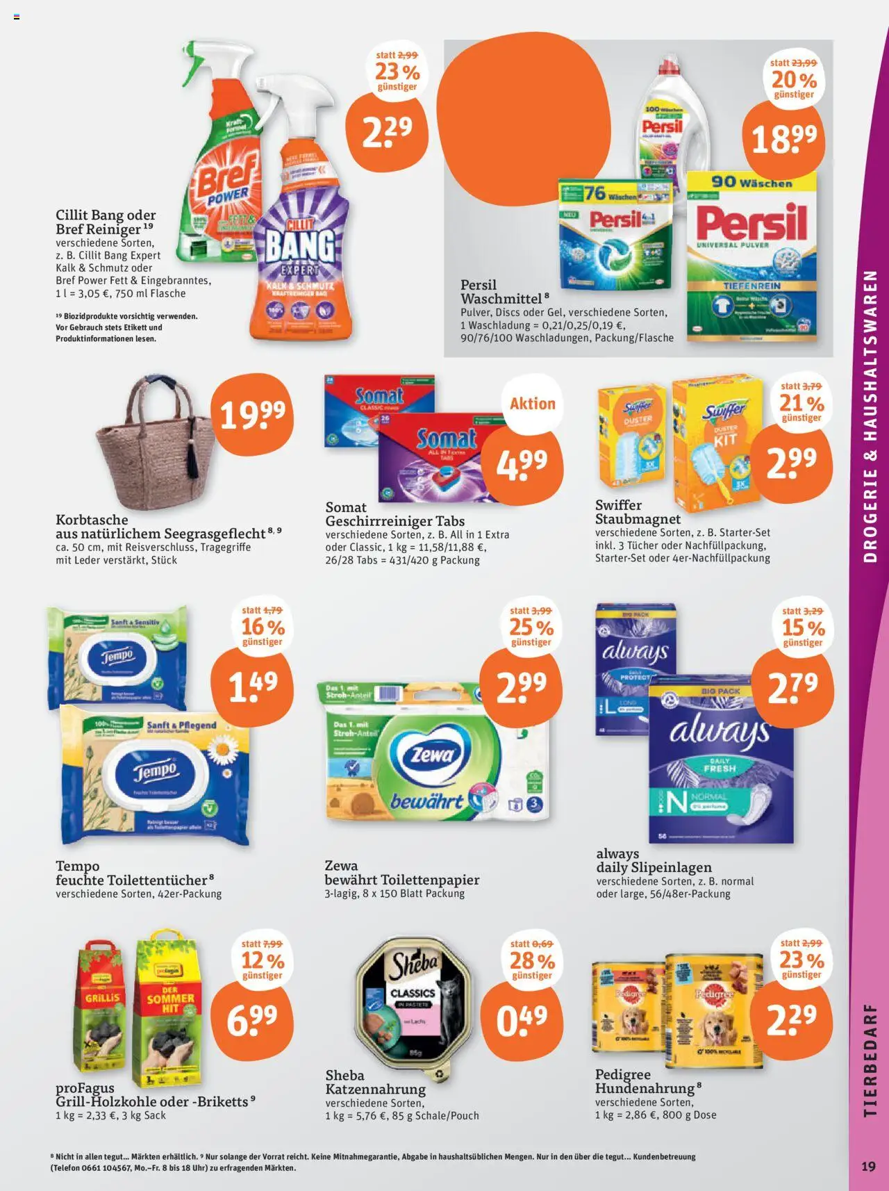 Tegut Prospekt - gültig ab dem 25.08.2025 | Seite: 21 | Produkte: Zewa, Waschmittel, Telefon, Toilettenpapier