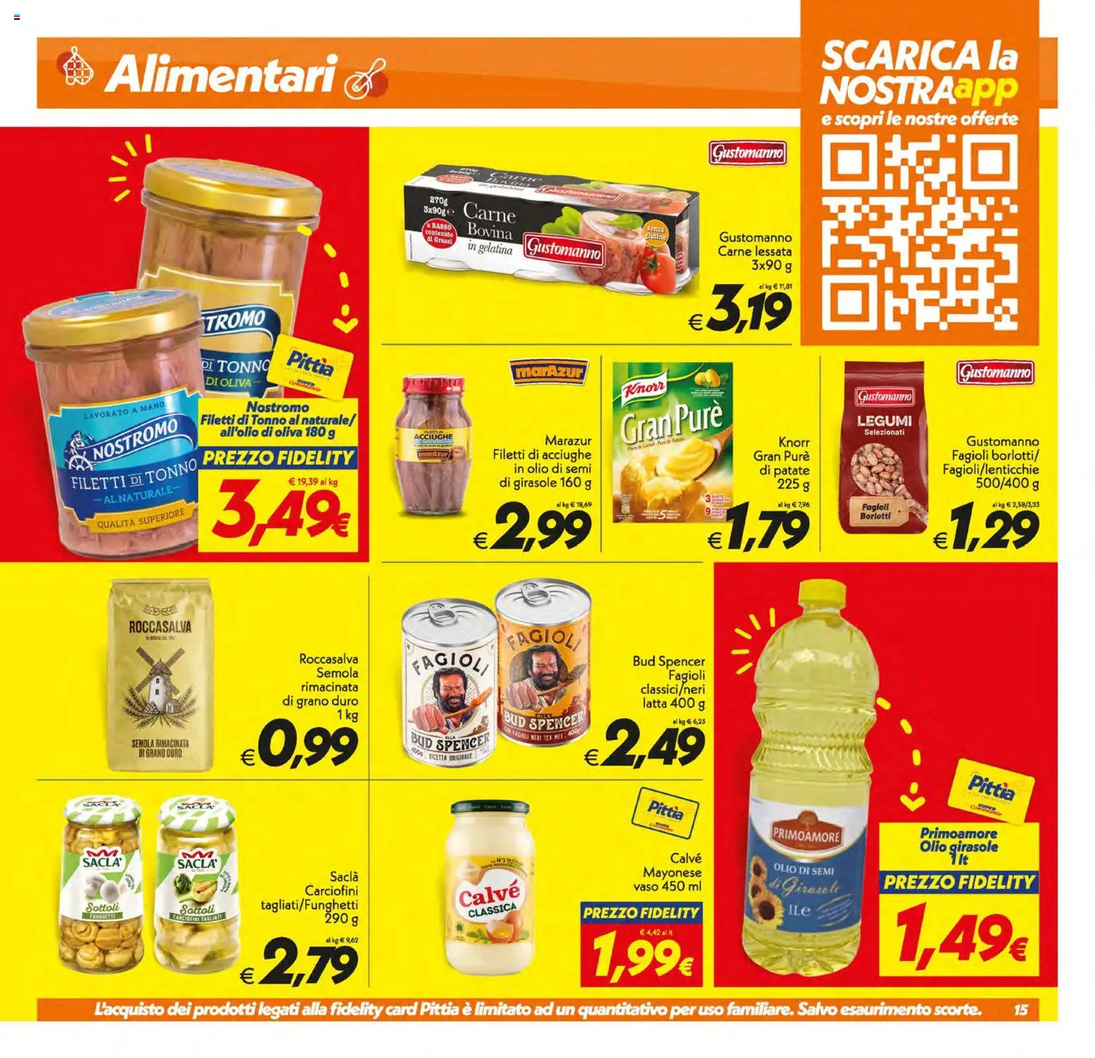 Volantino SuperConveniente del 05.01.2026 | Pagina: 15 | Prodotti: Patate, Olio, Tonno, Olio di semi di girasole