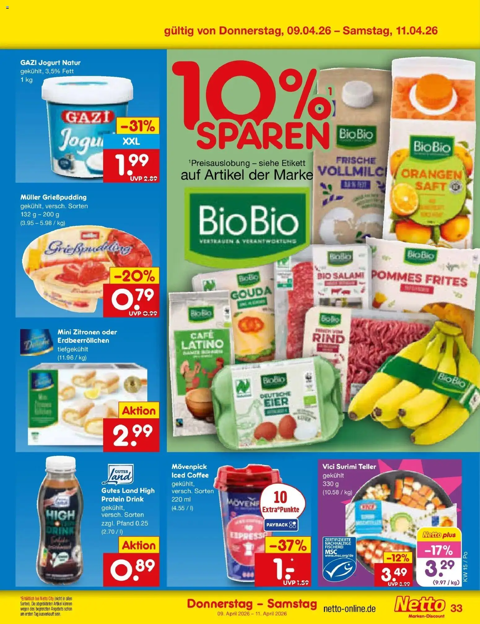 Netto Marken-Discount Prospekt Selb	 – gültig ab 05.04.2026 | Seite: 43 | Produkte: Pommes, Orangen, Pommes frites, Saft