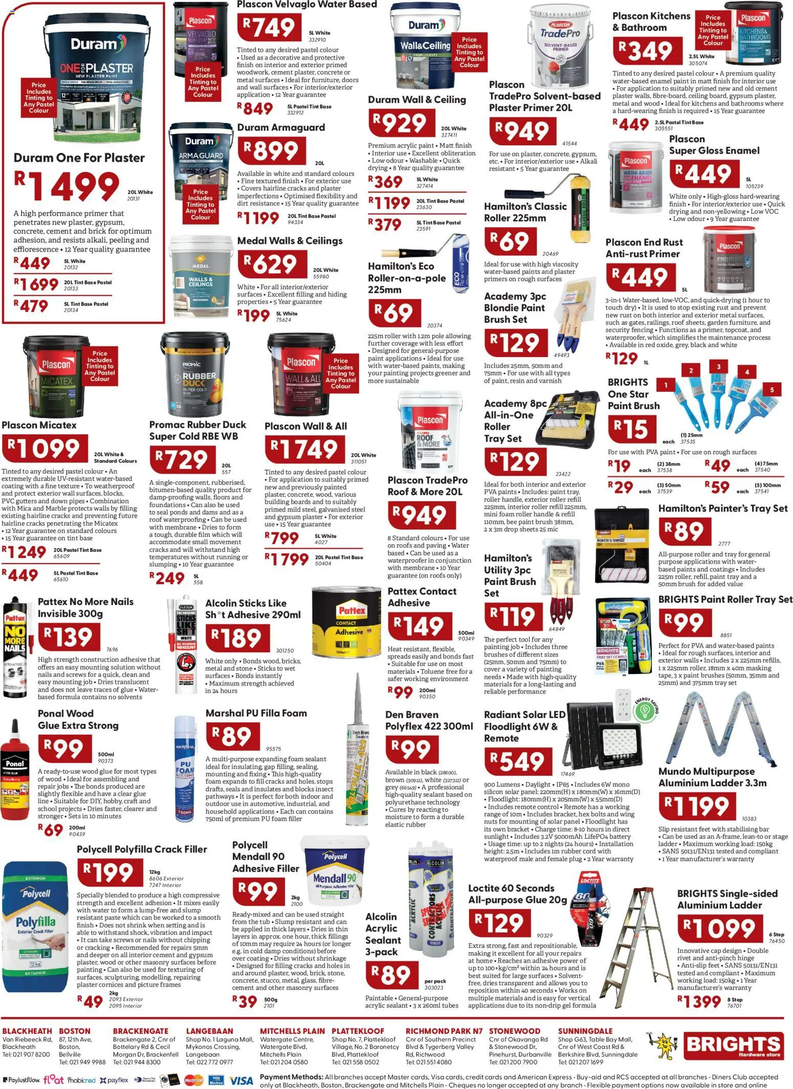 New Brights Hardware catalogue – valid from 02.03.2026 | Page: 2 | Products: Primer, Utility, Adhesive, Water