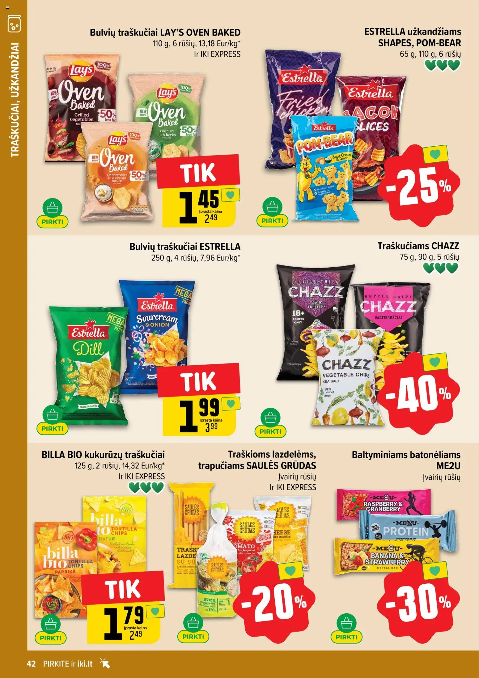 IKI akcijos nuo 02.03.2026 | Puslapis: 42 | Prekių: Paprika, Traškučiai