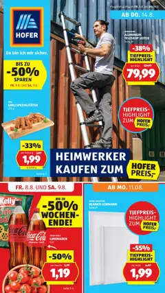 Vorschau von dem Prospekt - Hofer Flugblatt gültig ab 08.08.2025