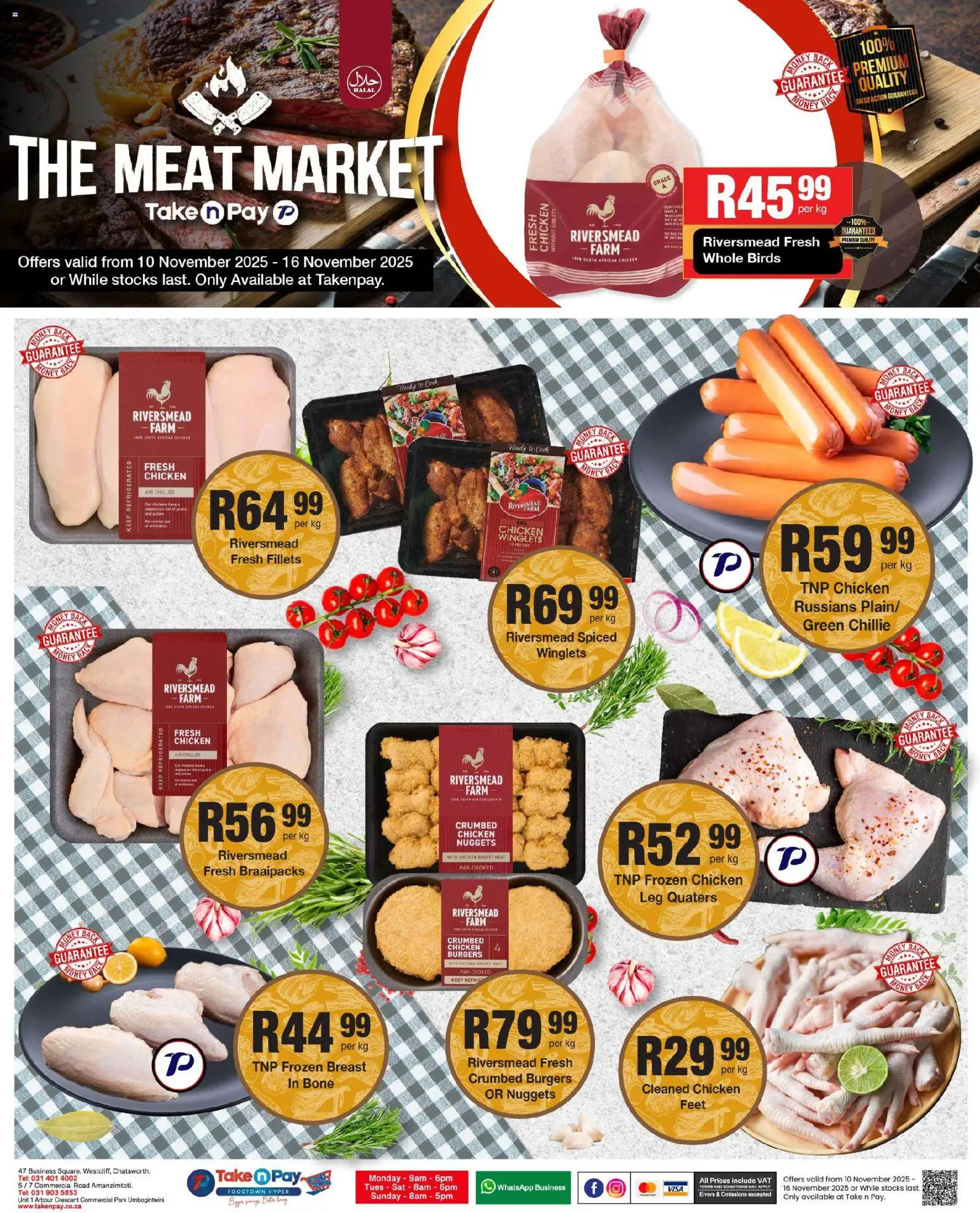 New Take n Pay catalogue – valid from 10.11.2025 | Page: 21 | Products: Bag, Chicken, Burgers