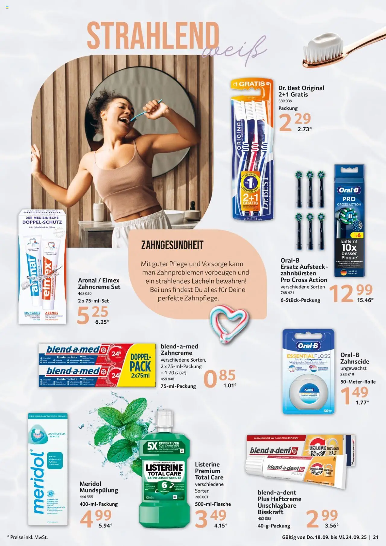 Selgros Prospekt 	 – gültig ab 18.09.2025 | Seite: 21 | Produkte: Zahnbürste, Listerine