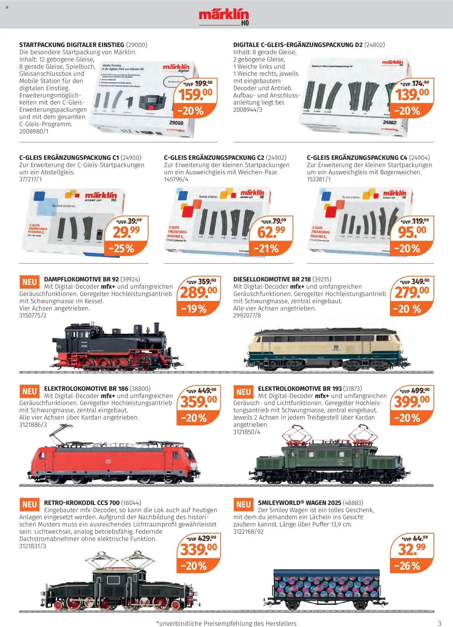 Müller Modell-Eisenbahn 2025 – gültig ab 27.10.2025 | Seite: 3