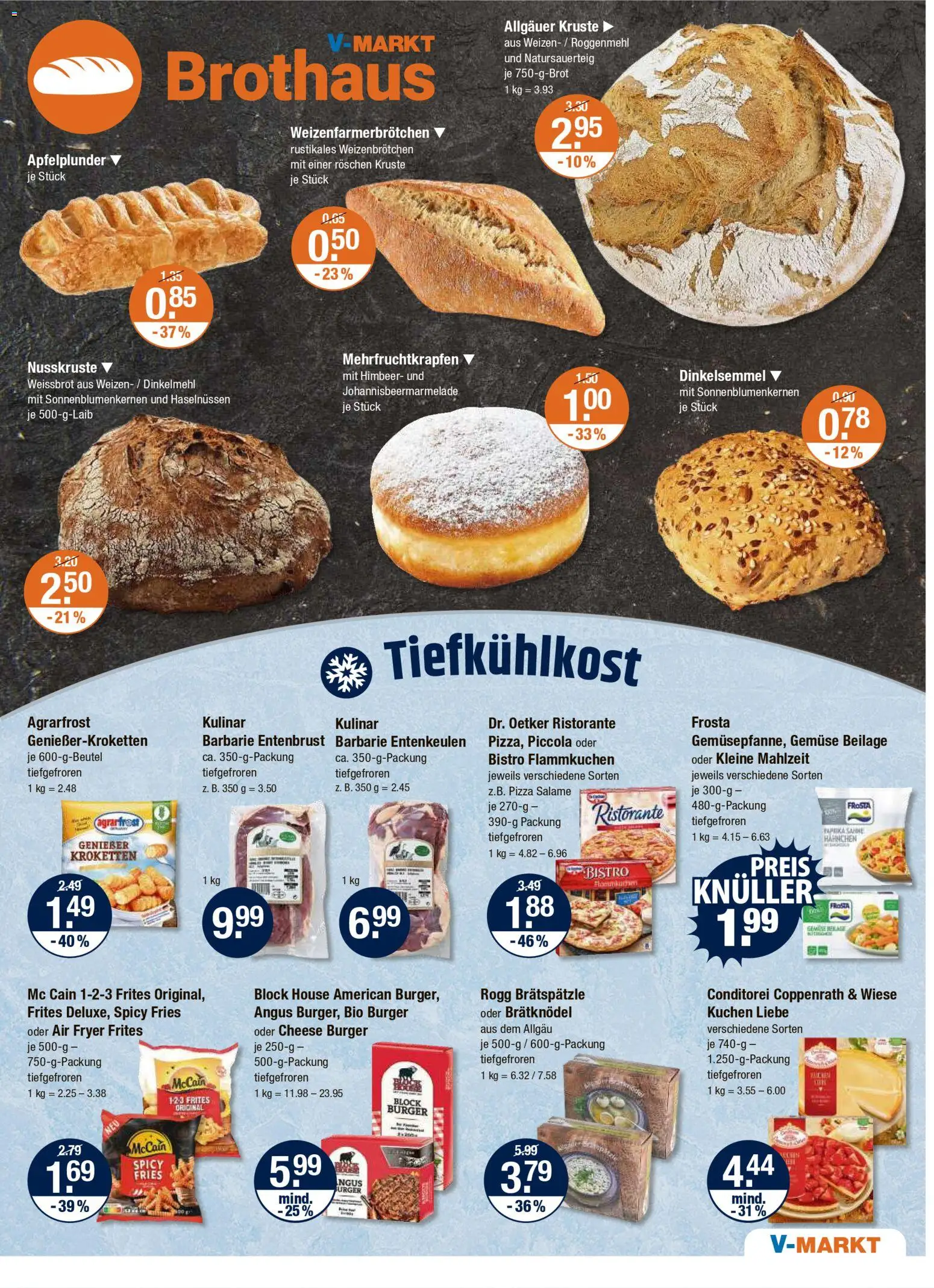 V-Markt - Schwaben / Oberbayern – gültig ab 06.11.2025 | Seite: 5 | Produkte: Ristorante, Hahnchen, McCain, Kuchen
