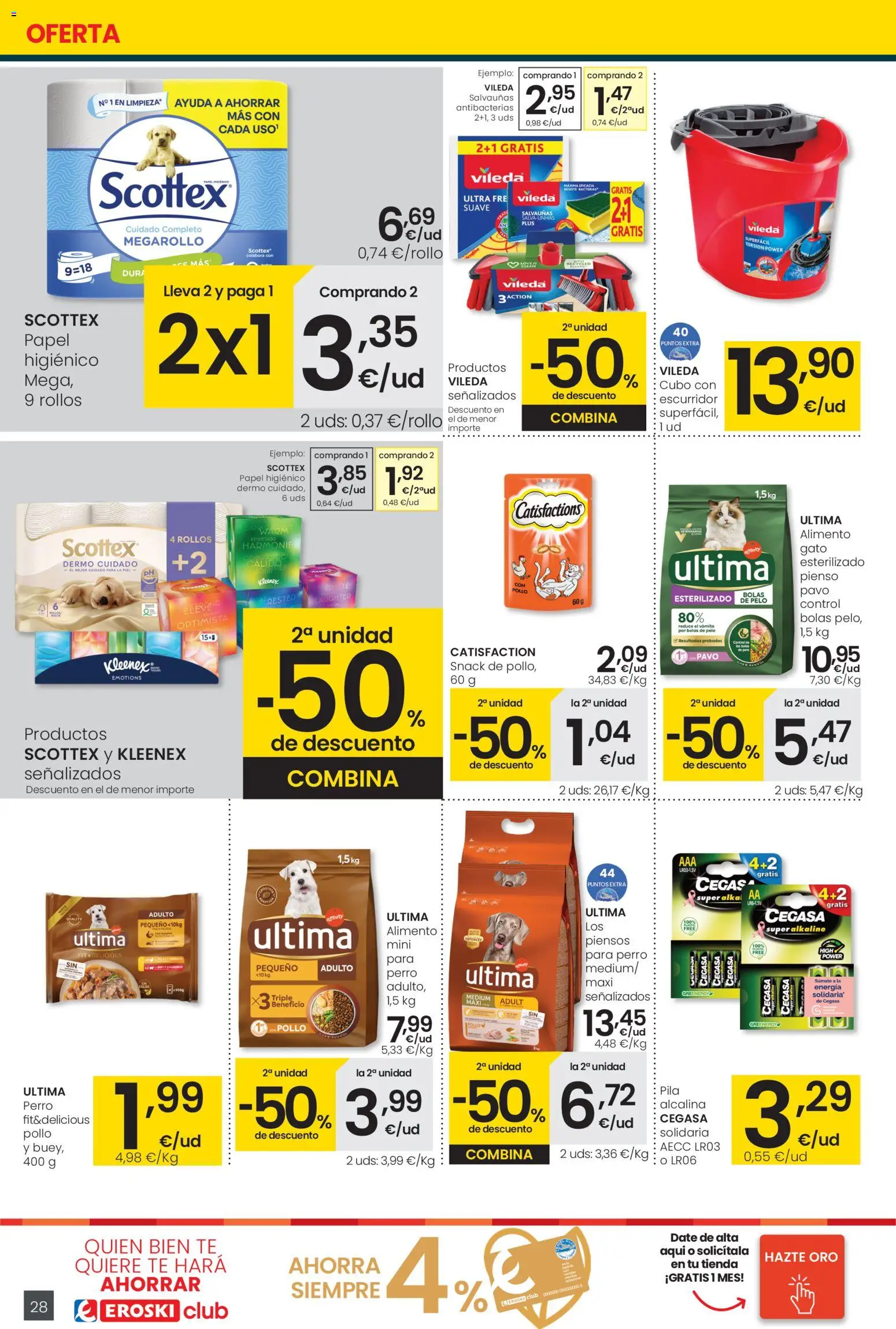 Eroski - Viste tu cesta de primavera Center │ válido desde el 26.02.2026 | Página: 28 | Productos: Papel higienico, Té