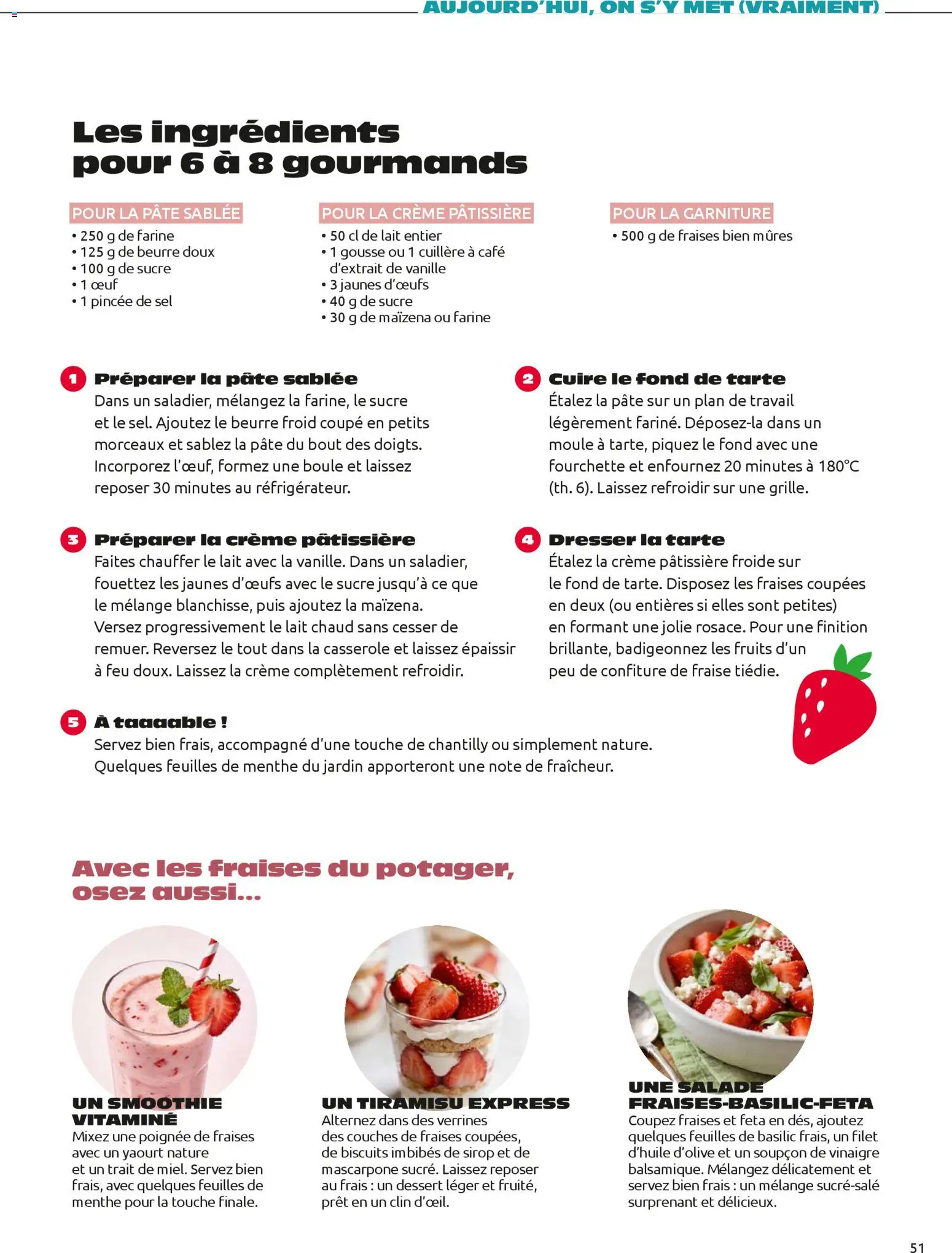 {H1} | Page: 51 | Produits: Yaourt, Mascarpone, Fraises, Biscuits