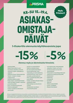 Prisma-mainoslehti voimassa 15.04.2026 alkaen