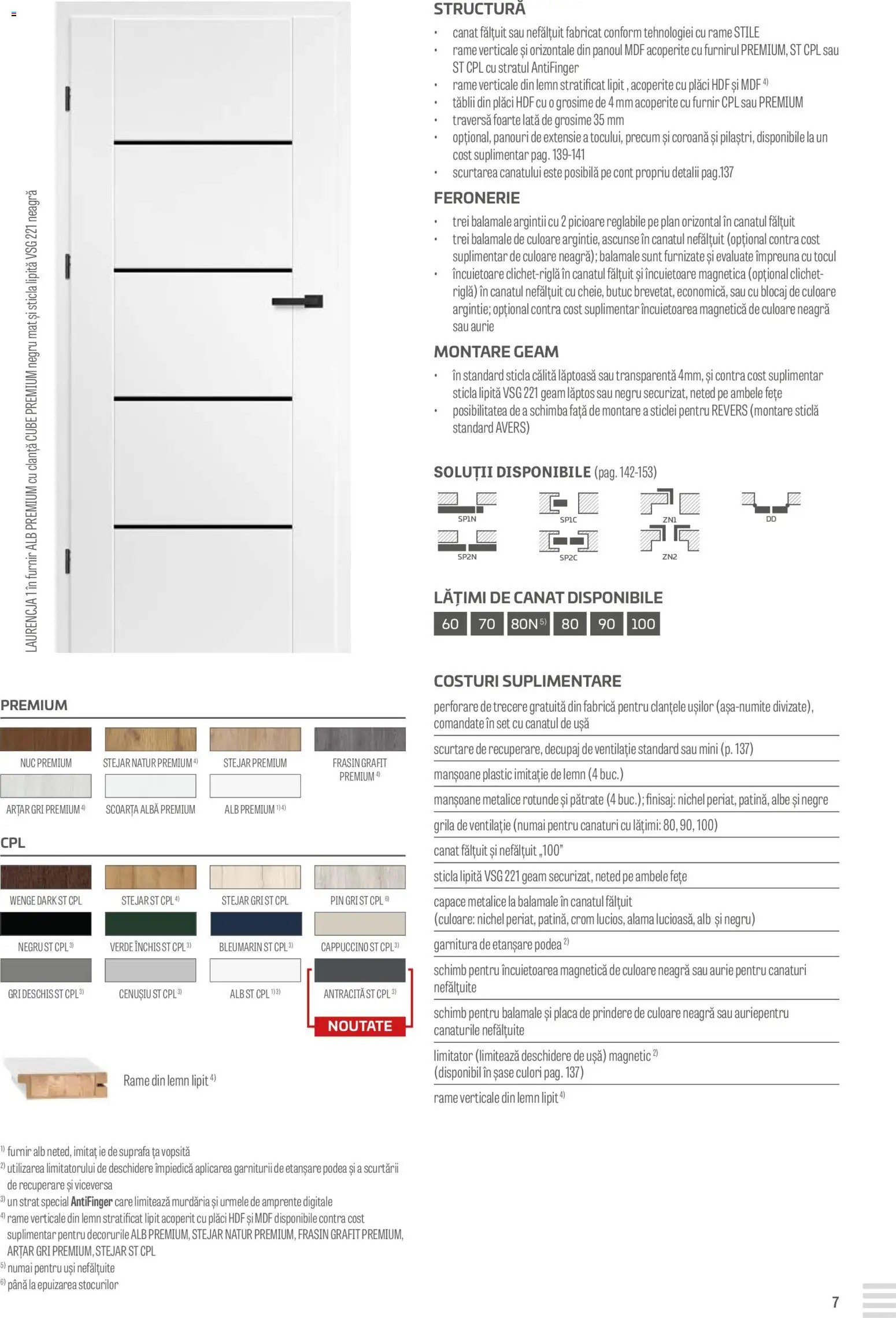 Noul catalog Proges – valabil de la 23.08.2024 | Pagină: 7 | Produse: Ușă
