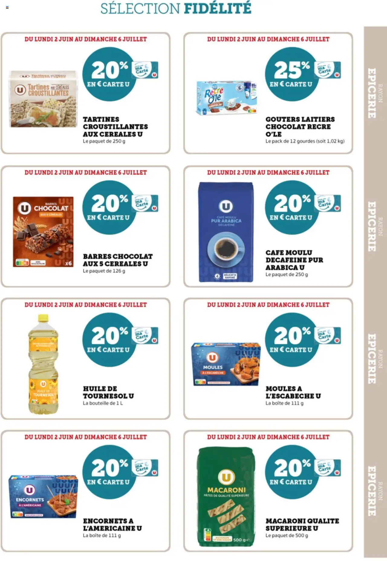  | Page: 19 | Produits: Huile de tournesol, Café, Céréales, Pâtes