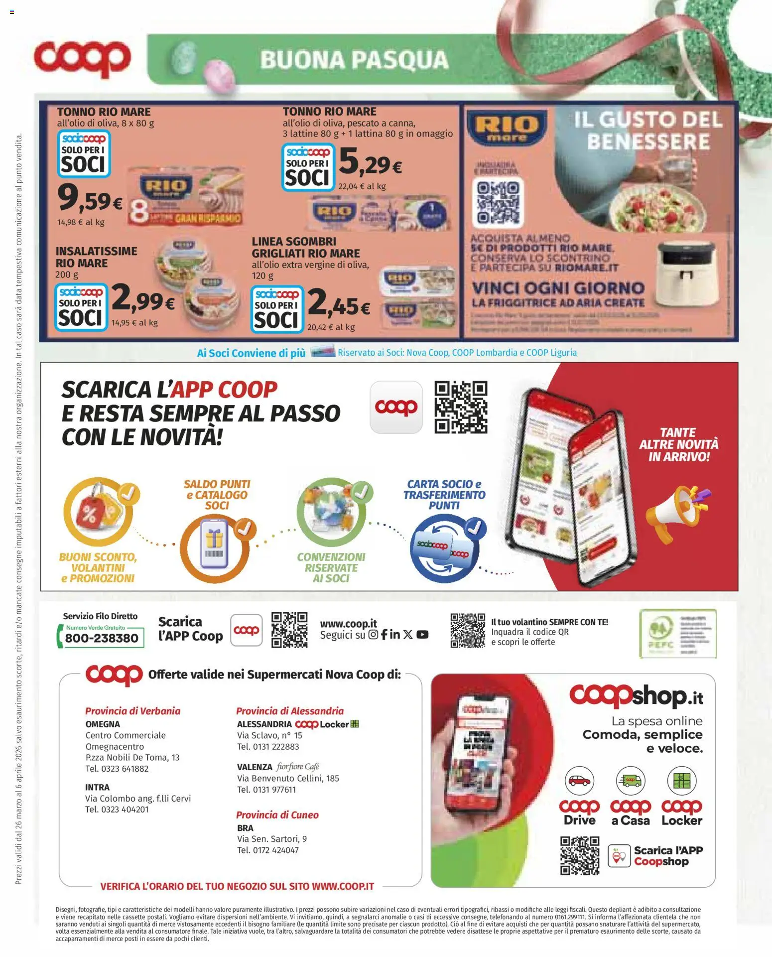 Volantino COOP del 26.03.2026 | Pagina: 33 | Prodotti: Friggitrice ad aria, Tè, Tonno, Friggitrice