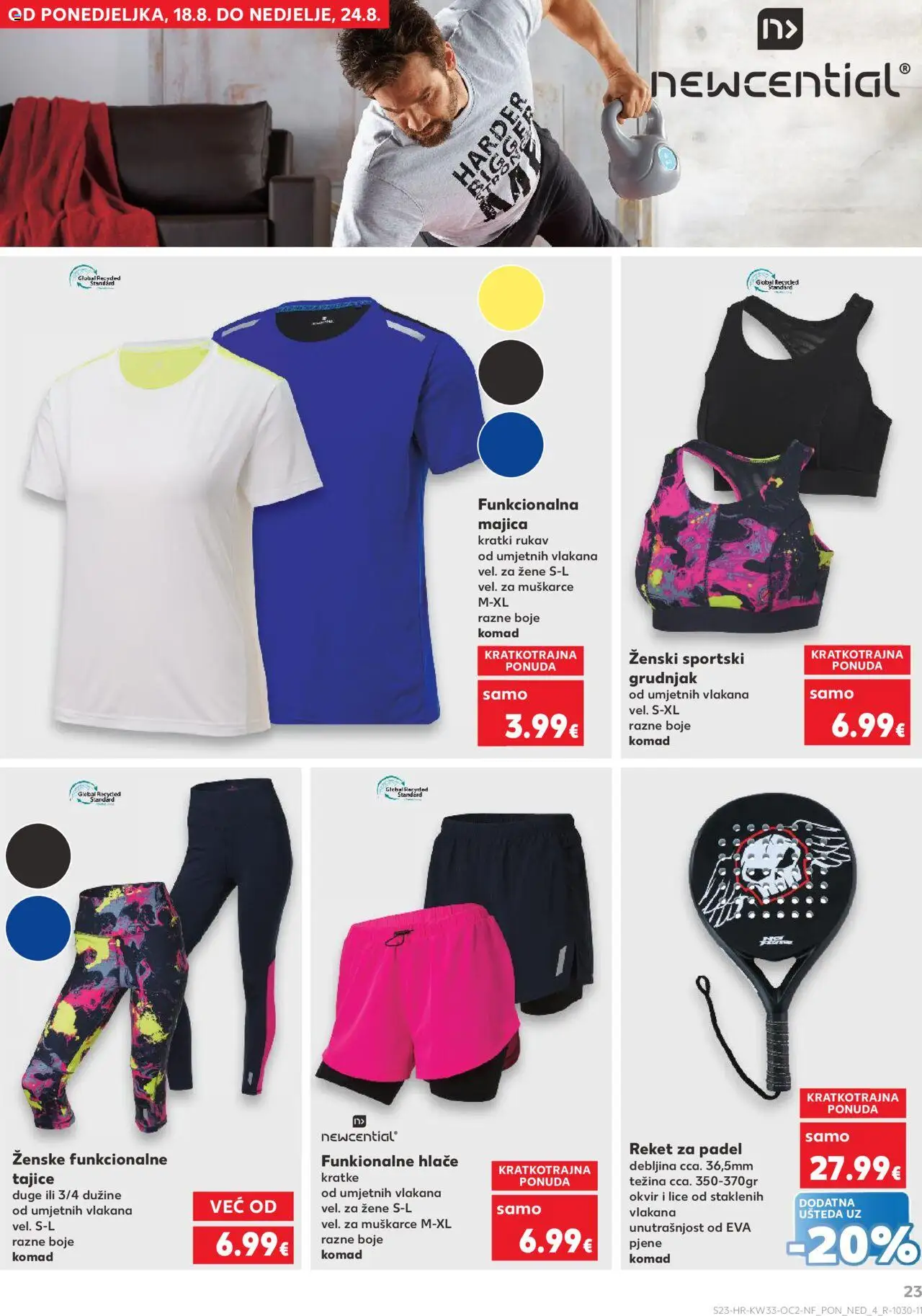 Kaufland katalog | vrijedi od 13.08.2025 | Stranica: 23 | Proizvodi: Majica, Hlače, Grudnjak, Tajice