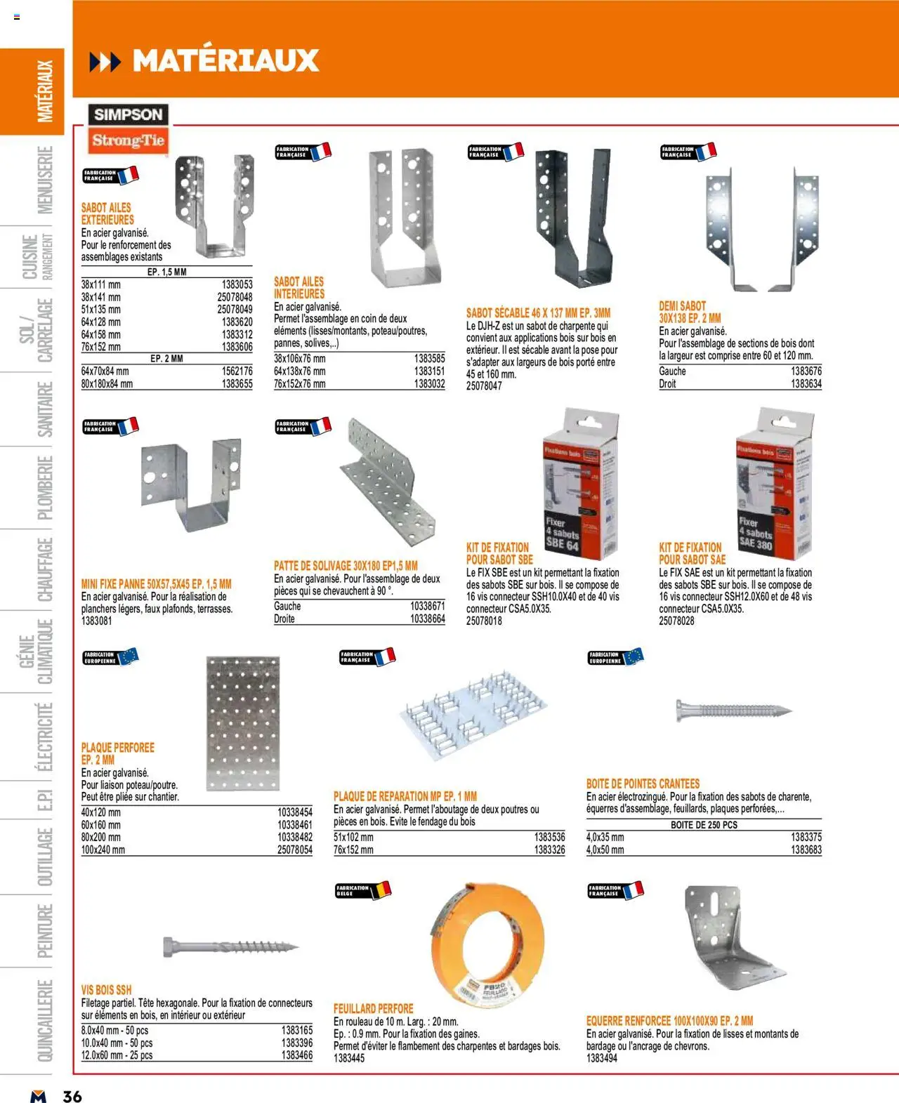  | Page: 36 | Produits: Connecteur, Rouleau, Porte