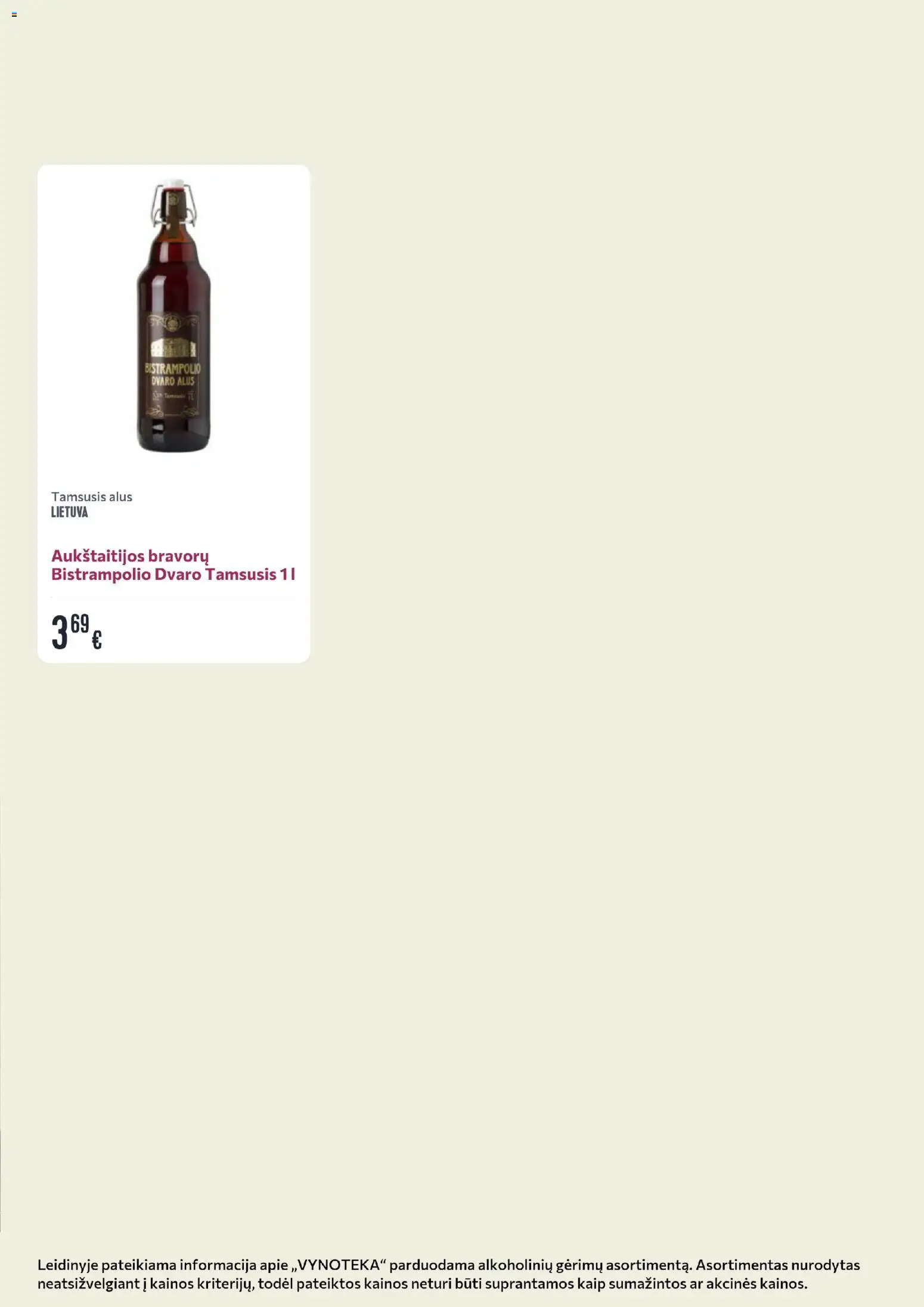 VYNOTEKA akcijos nuo 09.03.2026 | Puslapis: 23 | Prekių: Alus