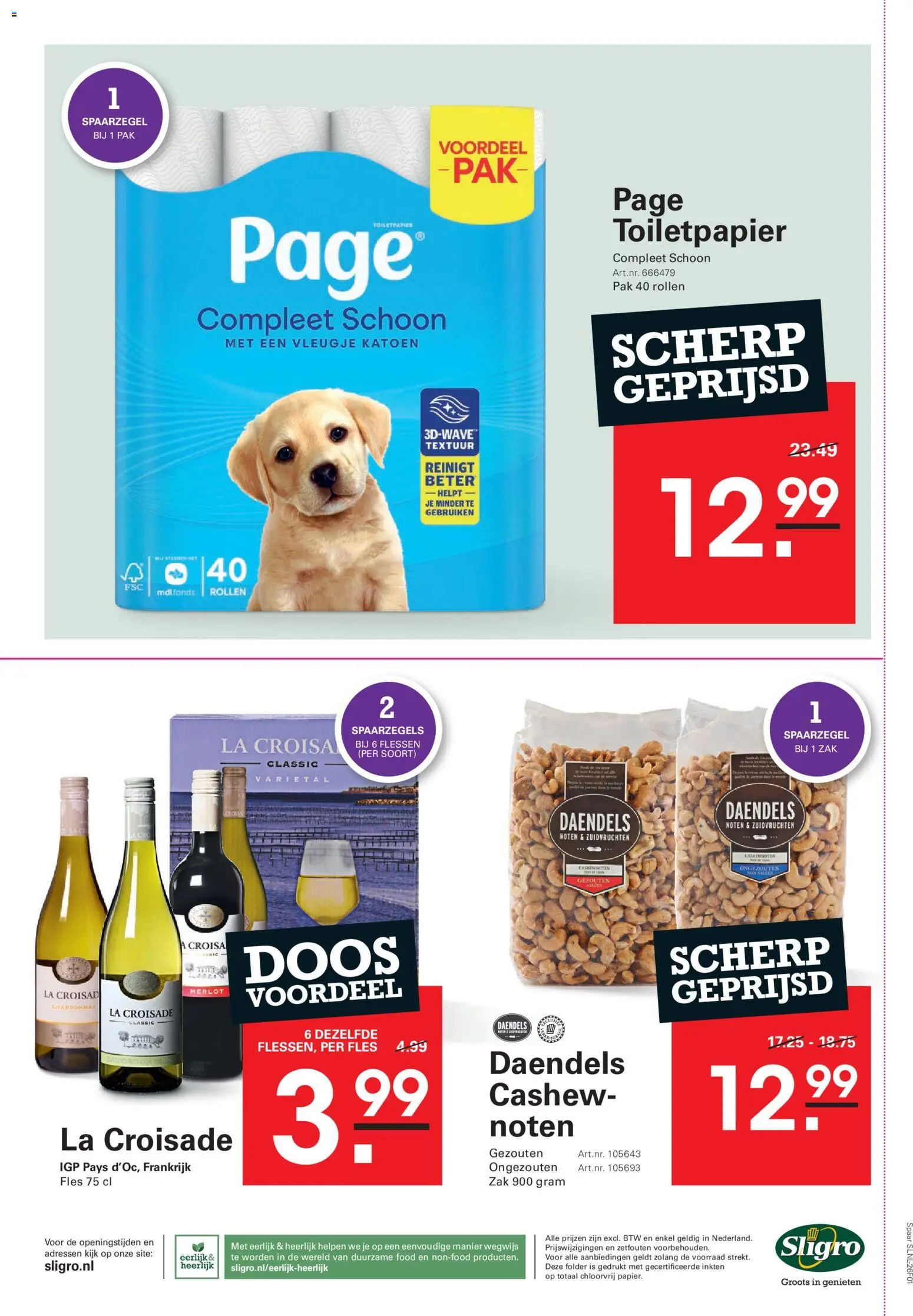 {H1} | Pagina: 54 | Producten: Noten, Zak, La, Toiletpapier