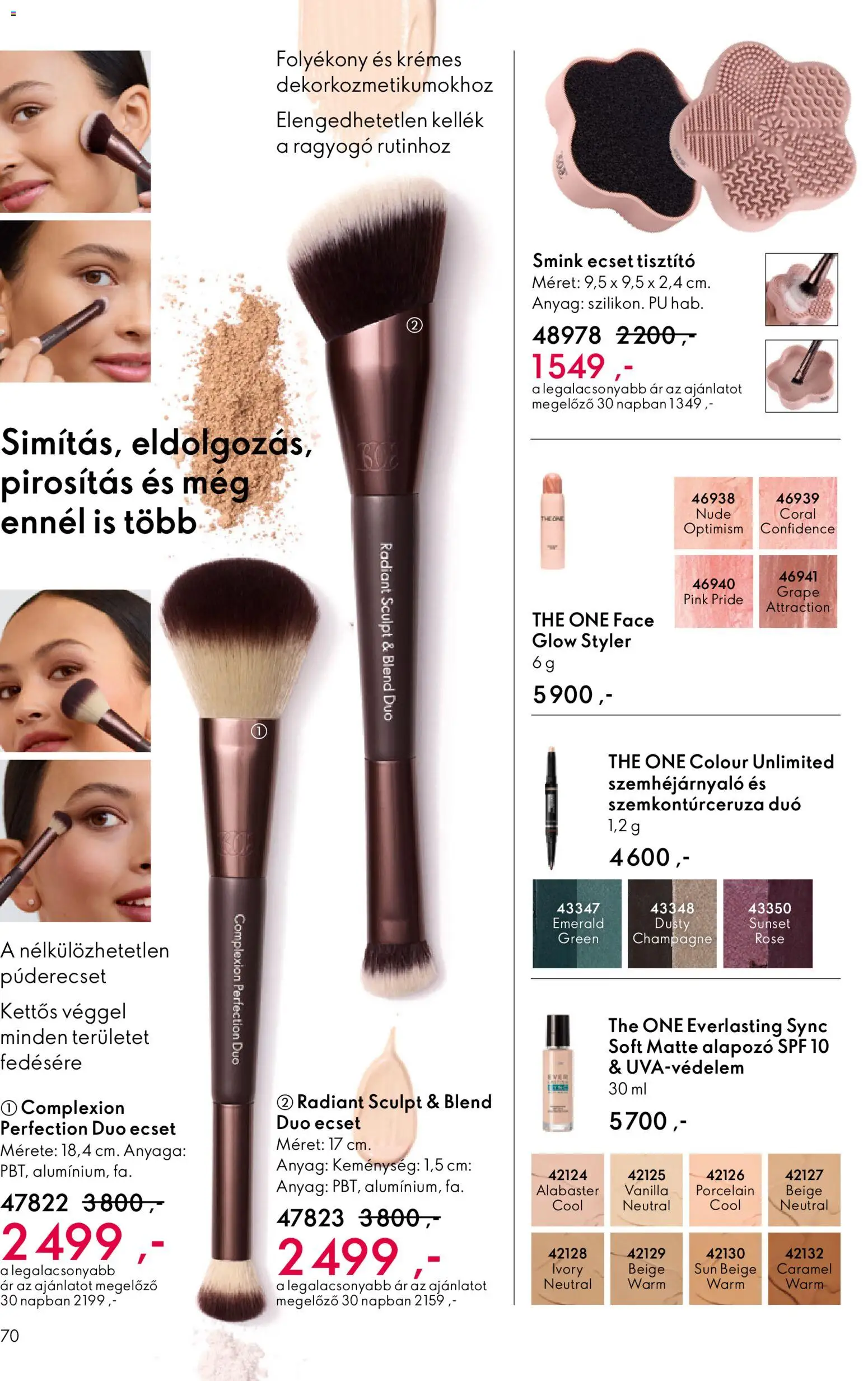 Oriflame akciós ujság - amely érvényes a következő dátumtól: 21.01.2026 | Oldal: 70 | Termékek: Púderecset, Smink, Alapozó, Ecset