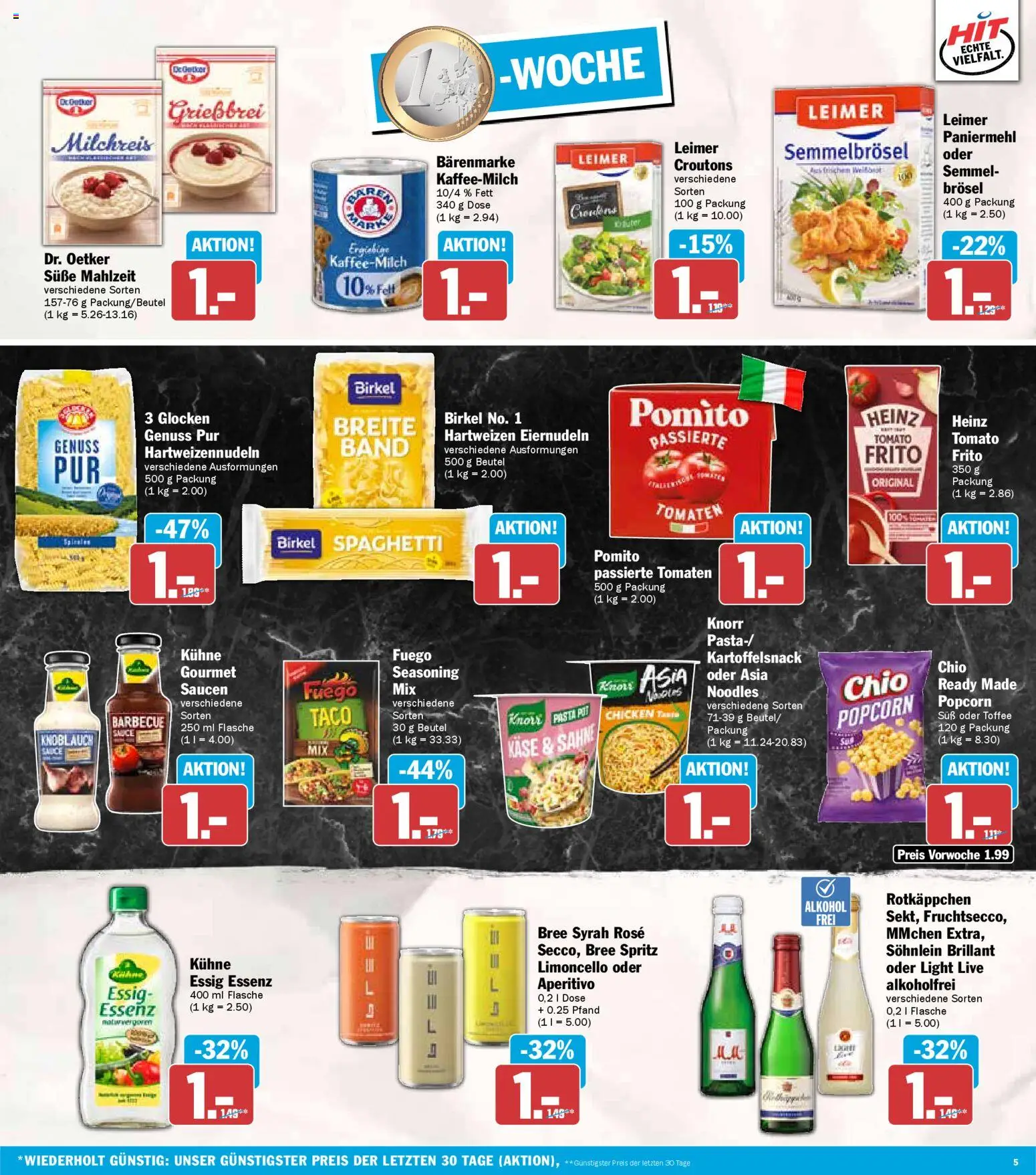 HIT Baden-Württemberg – gültig ab 29.12.2025 | Seite: 5 | Produkte: Käse, Tomaten, Knorr, Knoblauch